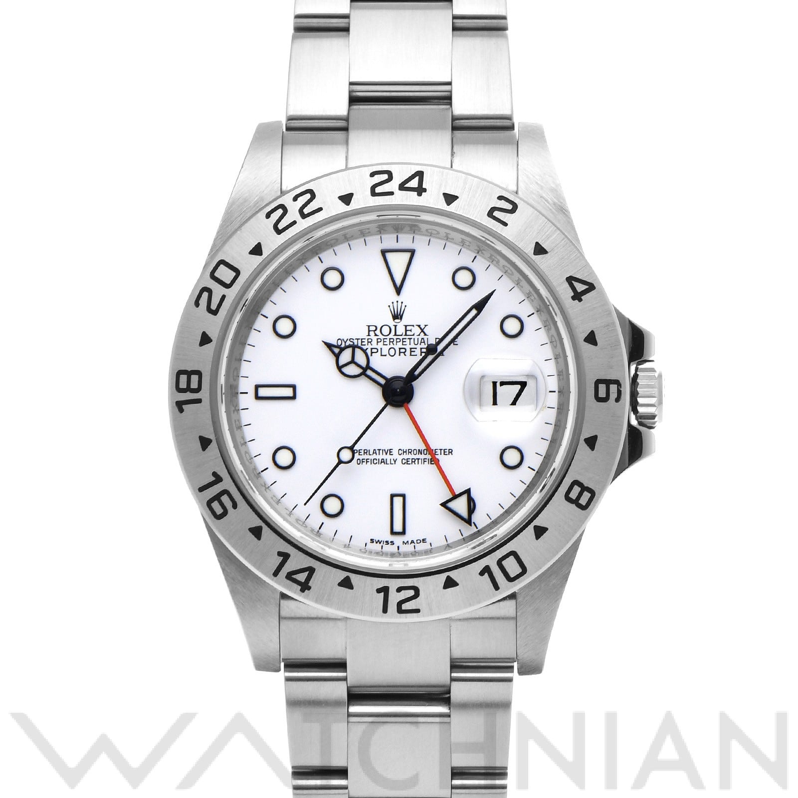 ロレックス エクスプローラーII 16570 ホワイト メンズ 時計 【中古】【wristwatch】