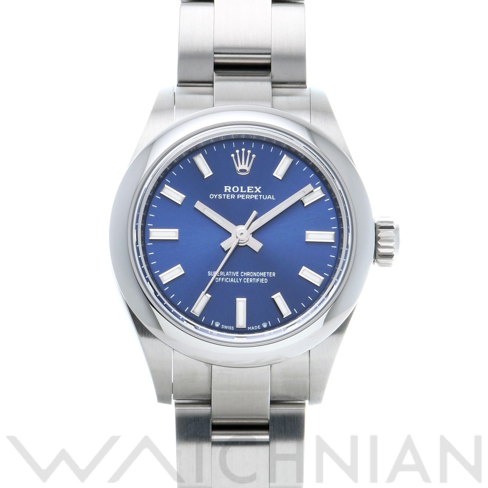 ロレックス オイスターパーペチュアル 28 276200 ブライトブルー レディース 時計 【中古】【wristwatch】