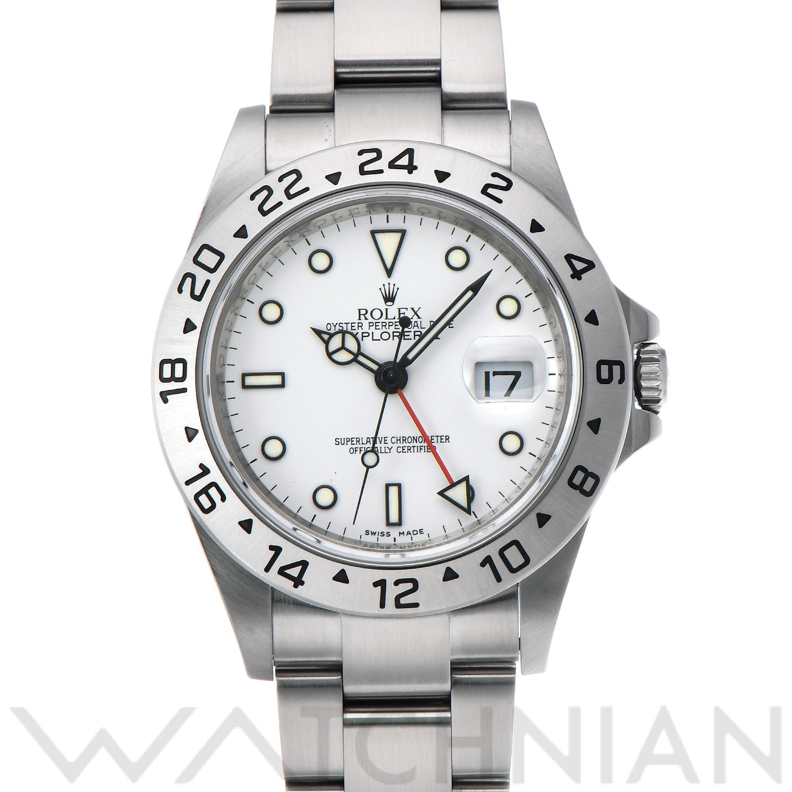 ロレックス エクスプローラーII 16570 ホワイト メンズ 時計 【中古】【wristwatch】