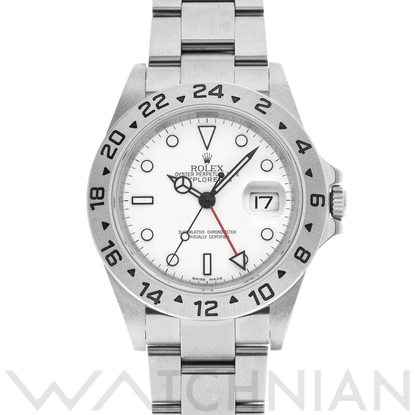 ロレックス エクスプローラーII 16570 ホワイト メンズ 時計 【中古】【wristwatch】