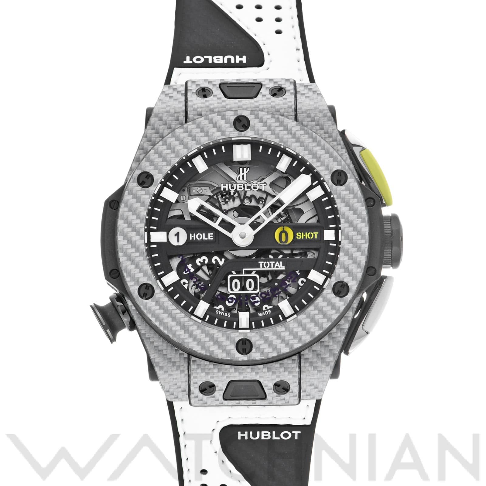 ビッグバン ウニコ ゴルフ カーボン 416.YS.1120.VR マットブラックスケルトン ウブロ HUBLOT メンズ 【中古】