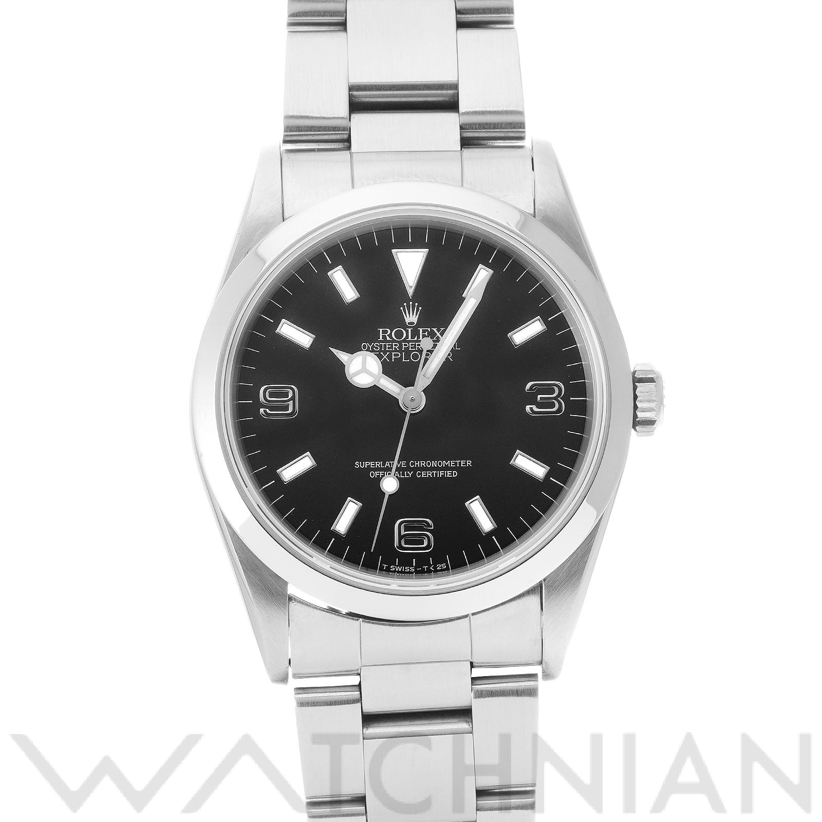 ロレックス エクスプローラー ブラックアウト 14270 ブラック メンズ 時計 【中古】【wristwatch】