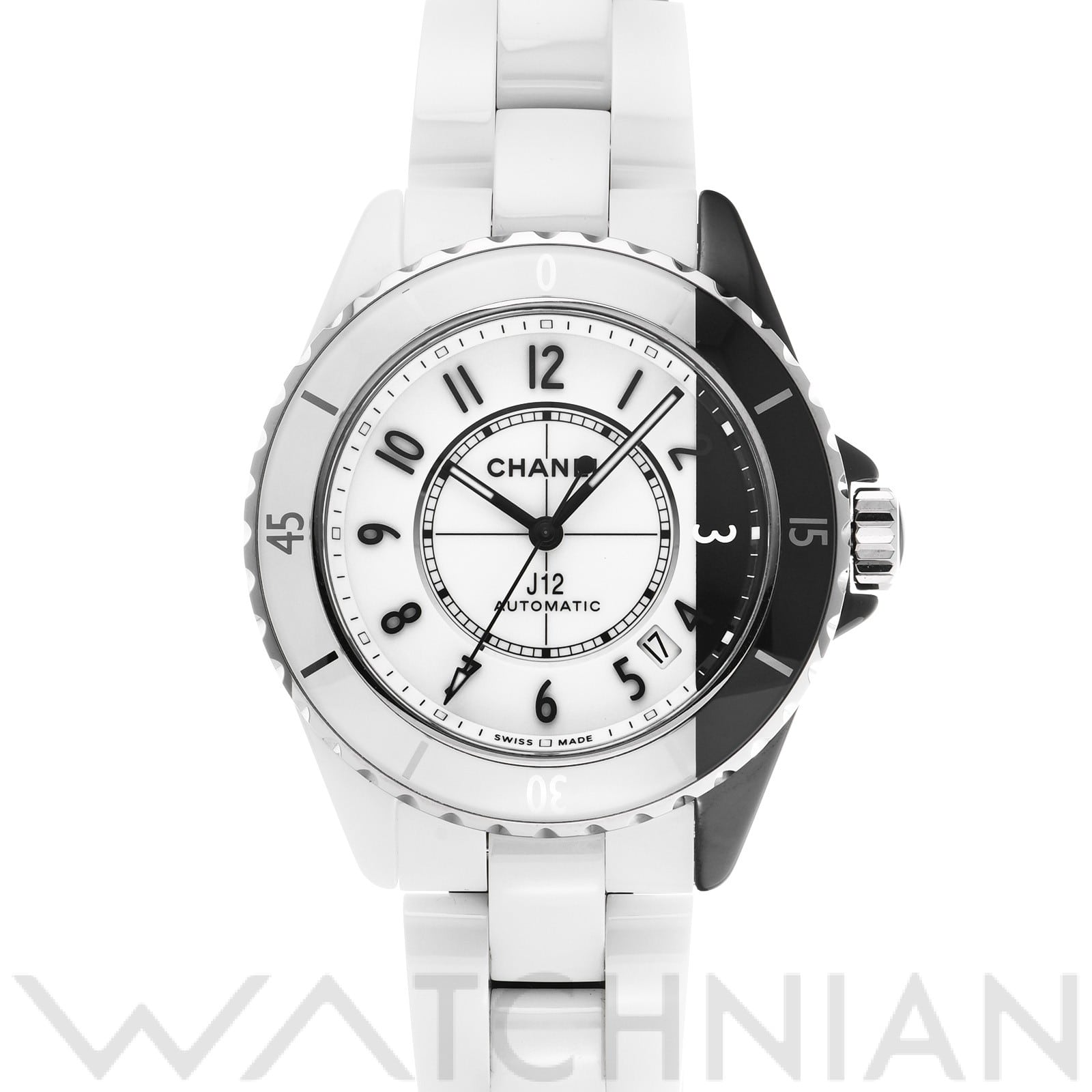 シャネル / CHANEL J12 パラドックス 38MM H6515 ホワイトラッカー/ブラックラッカー メンズ 時計 【中古】【wristwatch】