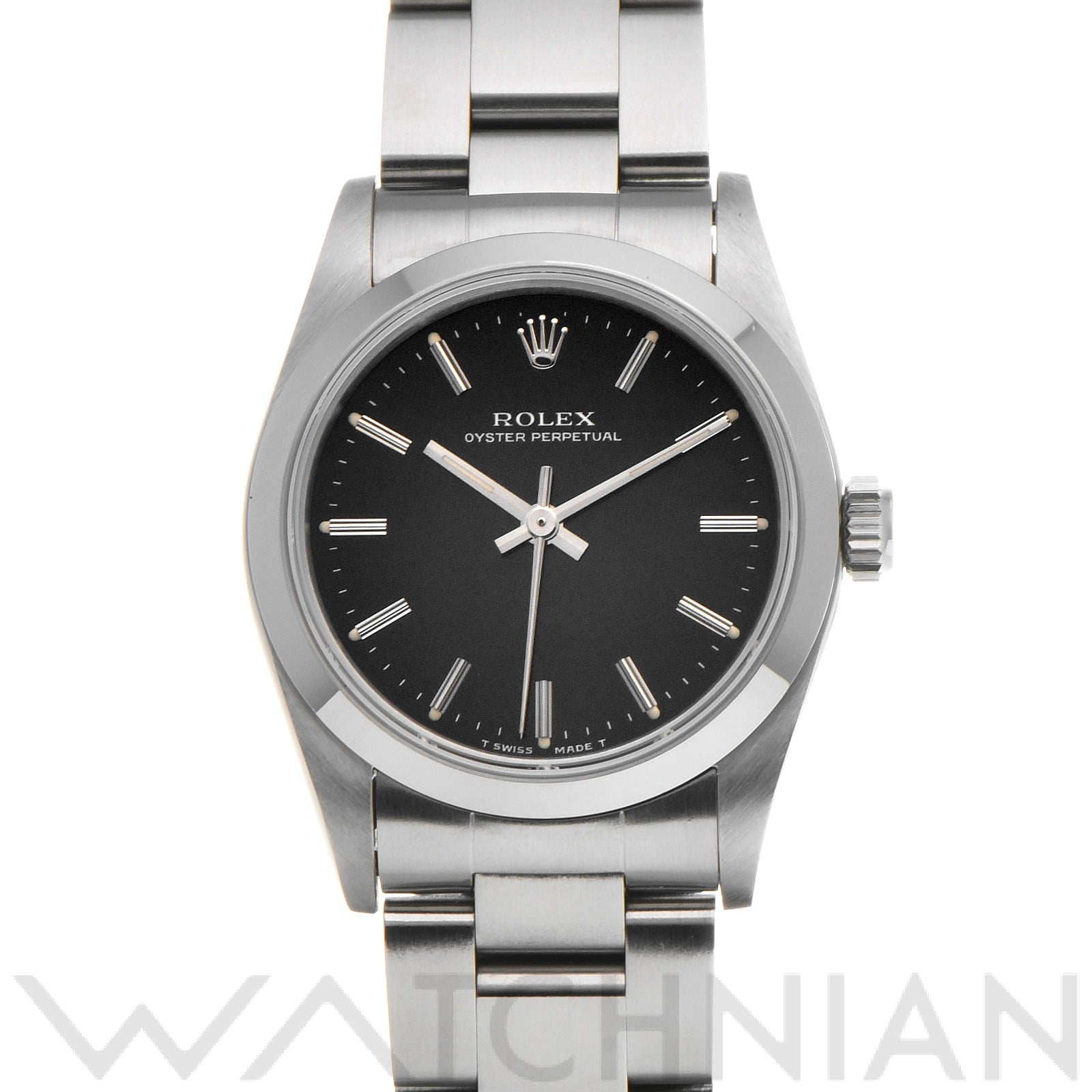 ロレックス / ROLEX オイスターパーペチュアル 31 67480 ブラック ユニセックス 時計 【中古】【wristwatch】