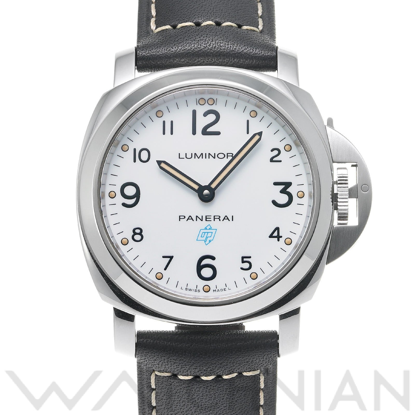 ルミノール ベース ロゴ アッチャイオ PAM00630 R番(2015年製造) ホワイト パネライ OFFICINE PANERAI メンズ 【中古】