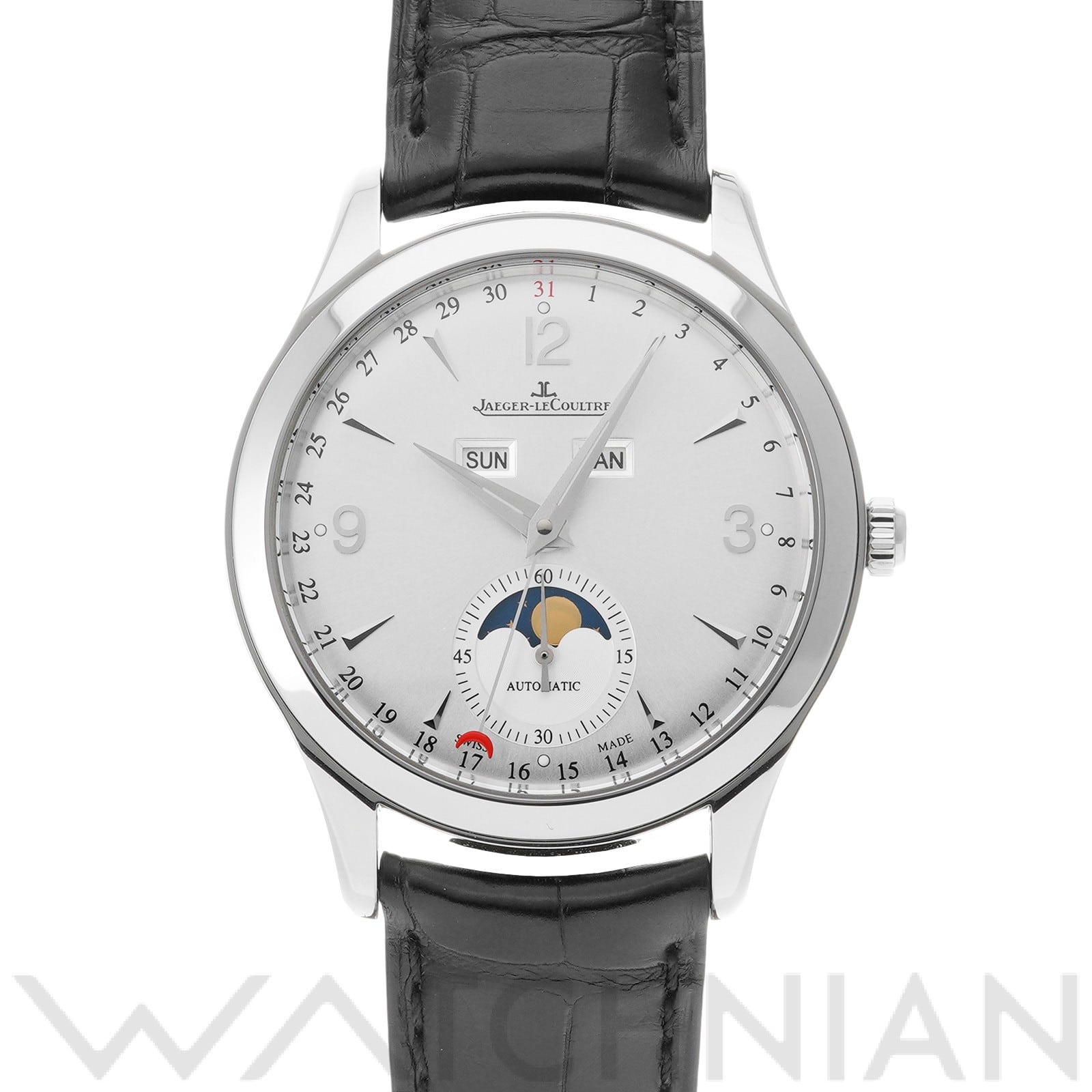 ジャガー ルクルト マスター カレンダー Q1558420 シルバー メンズ 時計 【中古】【wristwatch】