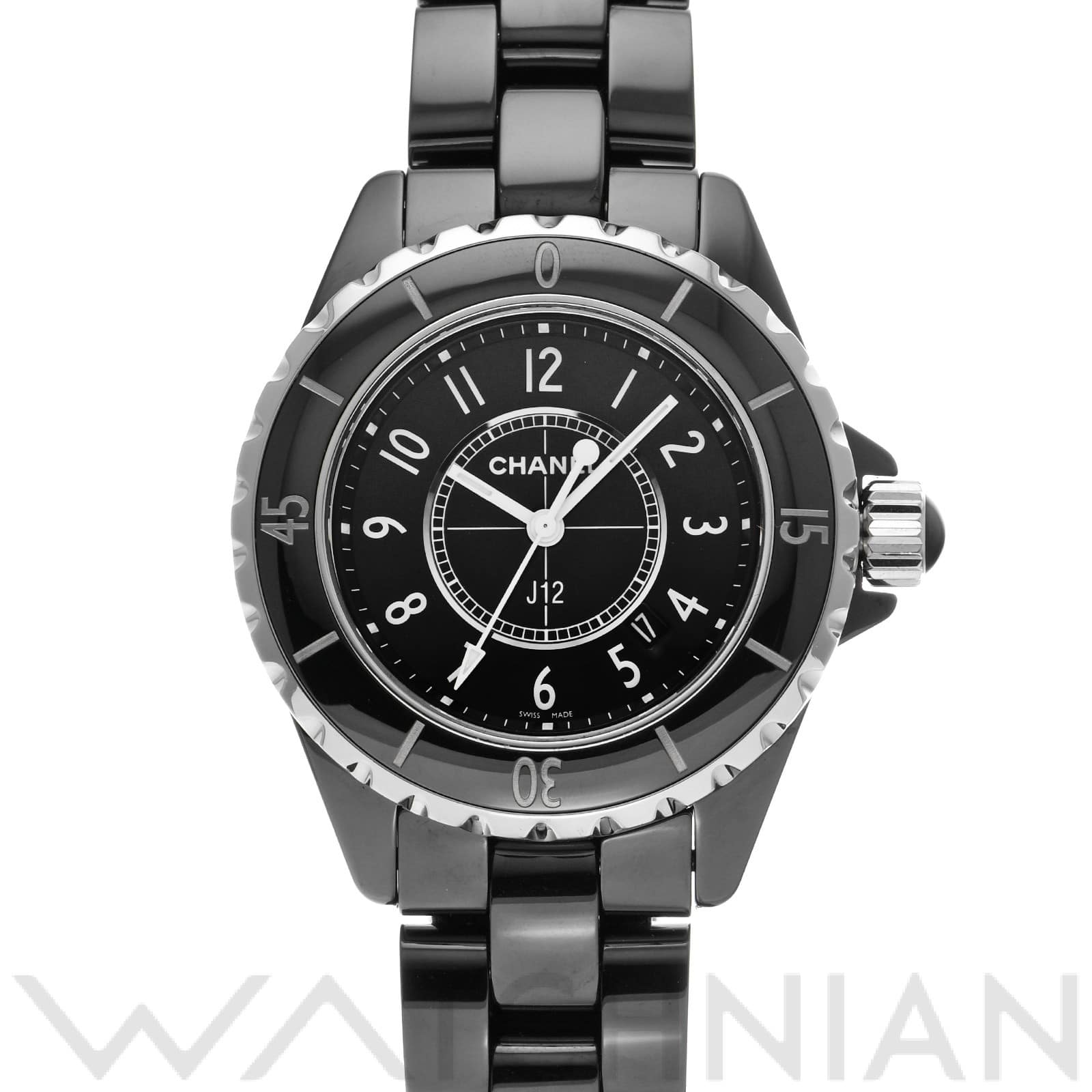 シャネル / CHANEL J12 H0682 ブラックラッカー レディース 時計 【中古】【wristwatch】