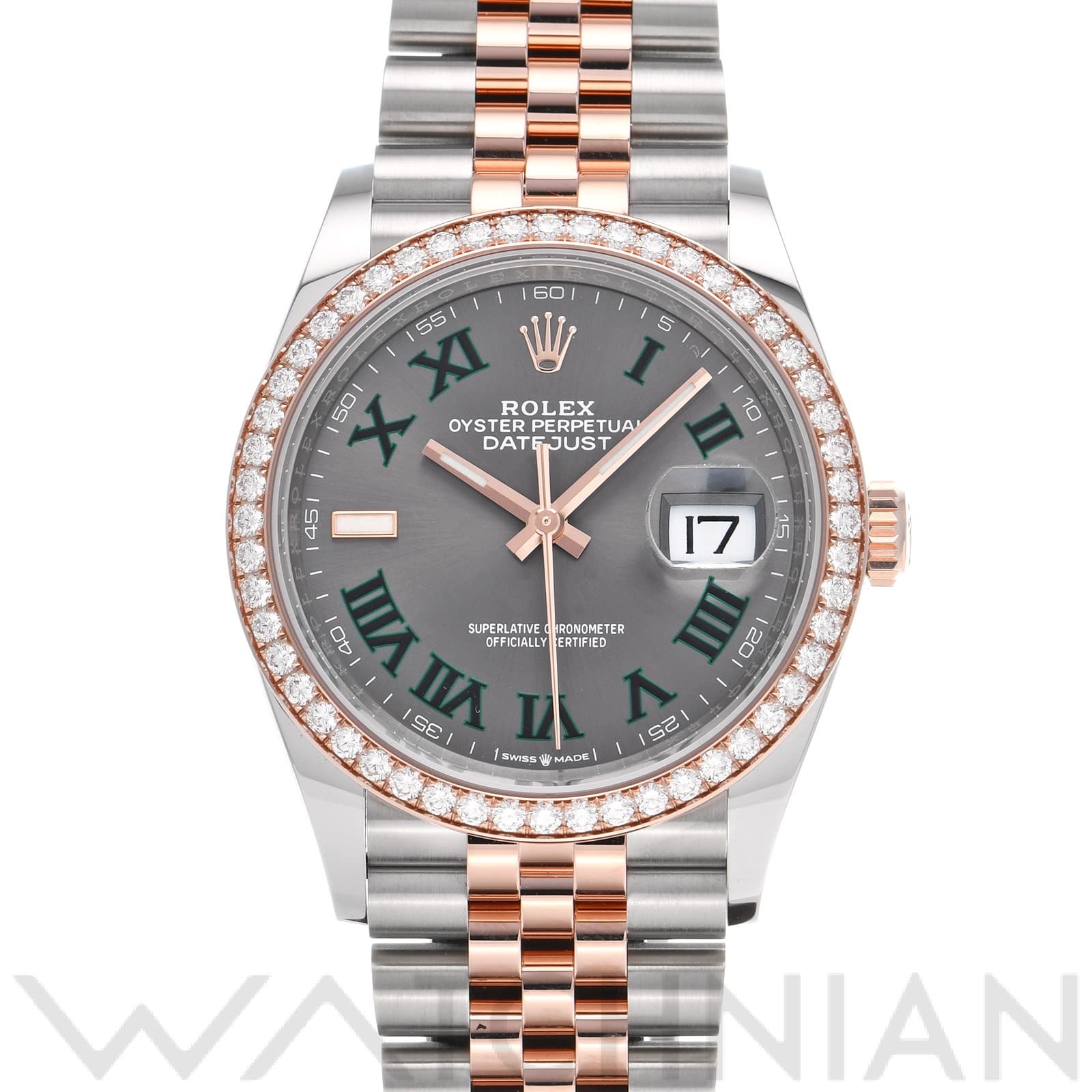 ロレックス デイトジャスト 36 126281RBR スレート メンズ 時計 【中古】【wristwatch】