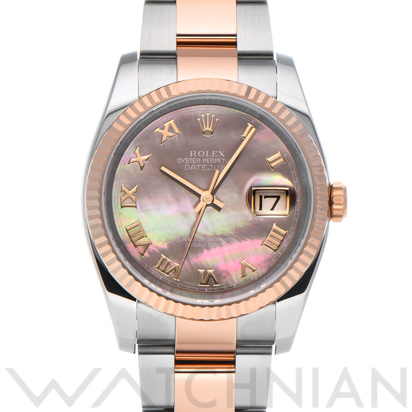 ロレックス デイトジャスト 36 116231NR ブラックシェル メンズ 時計 【中古】【wristwatch】