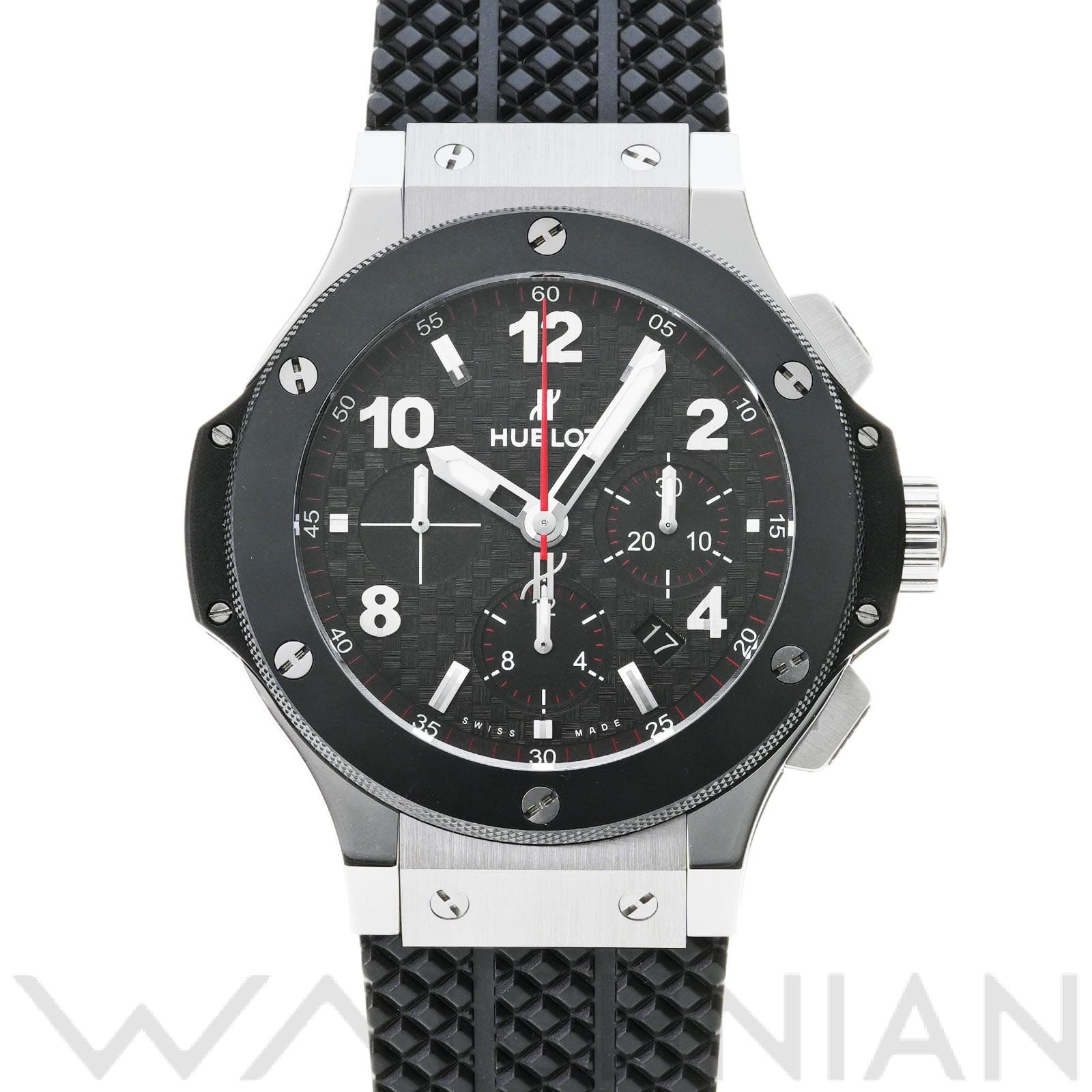 ビッグバン スチール セラミック 301.SB.131.RX ブラックカーボン ウブロ HUBLOT メンズ 【中古】