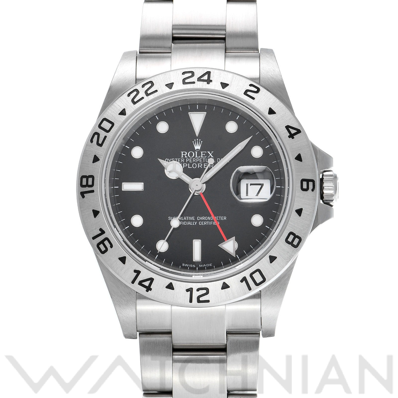 ロレックス エクスプローラーII 16570 ブラック メンズ 時計 【中古】【wristwatch】