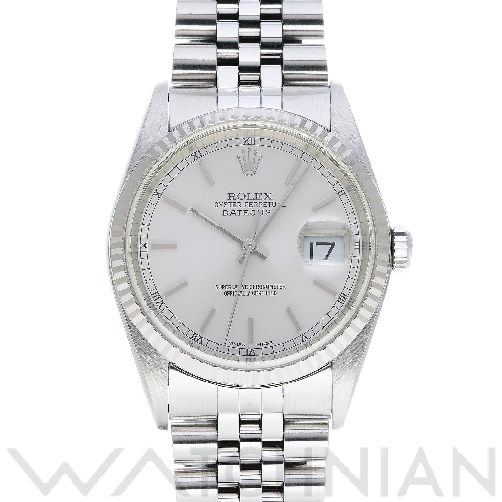 ロレックス デイトジャスト 36 16234 シルバー メンズ 時計 【中古】【wristwatch】