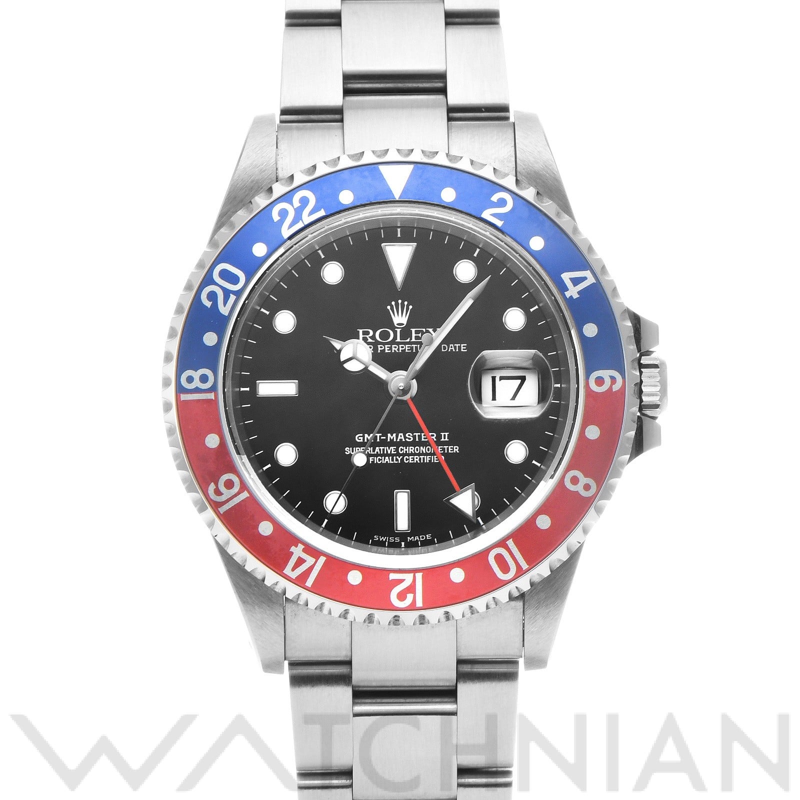 ロレックス GMTマスターII 16710 ブラック メンズ 時計 【中古】【wristwatch】