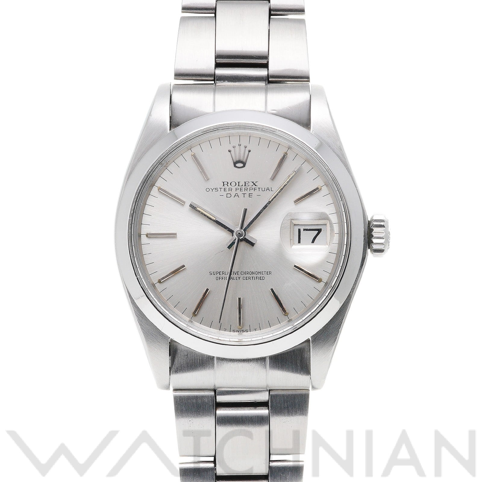 ロレックス / ROLEX オイスターパーペチュアル デイト 1500 シルバー メンズ 時計 【中古】【wristwatch】