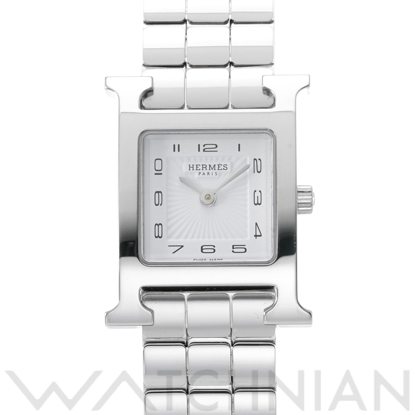 エルメス Hウォッチ HH1.210 ホワイト レディース 時計 【中古】【wristwatch】