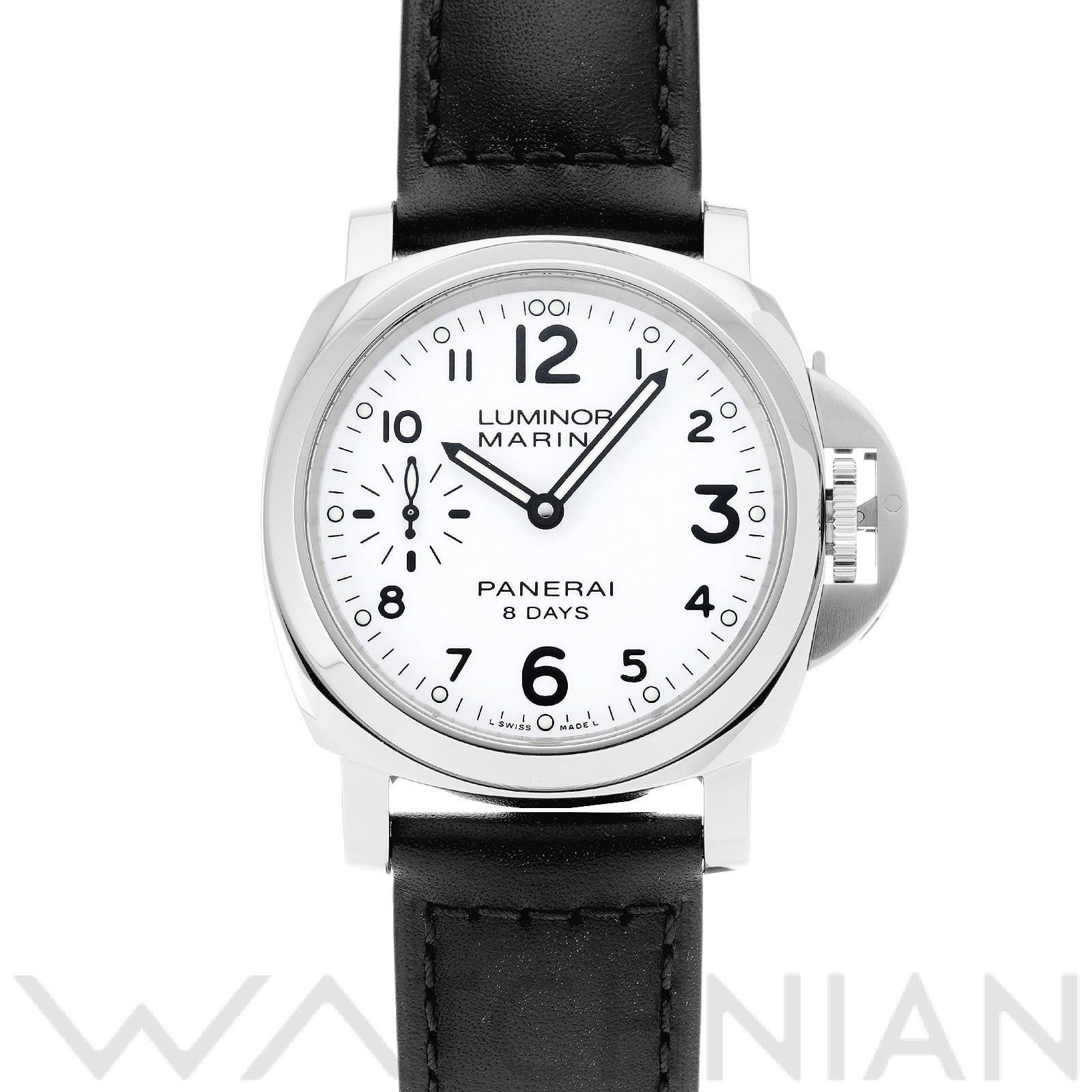 ルミノールマリーナ 8デイズ アッチャイオ PAM00563 S番(2016年製造) ホワイト パネライ OFFICINE PANERAI メンズ 【中古】