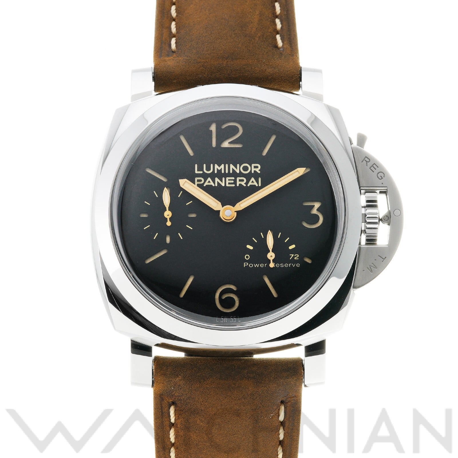 ルミノール 1950 3デイズ パワーリザーブ PAM00423 W番(2020年製造) ブラック パネライ OFFICINE PANERAI メンズ 【中古】