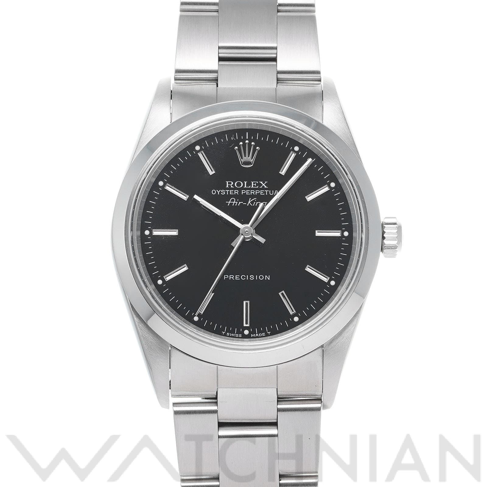 ロレックス エアキング 14000 ブラック メンズ 時計 【中古】【wristwatch】