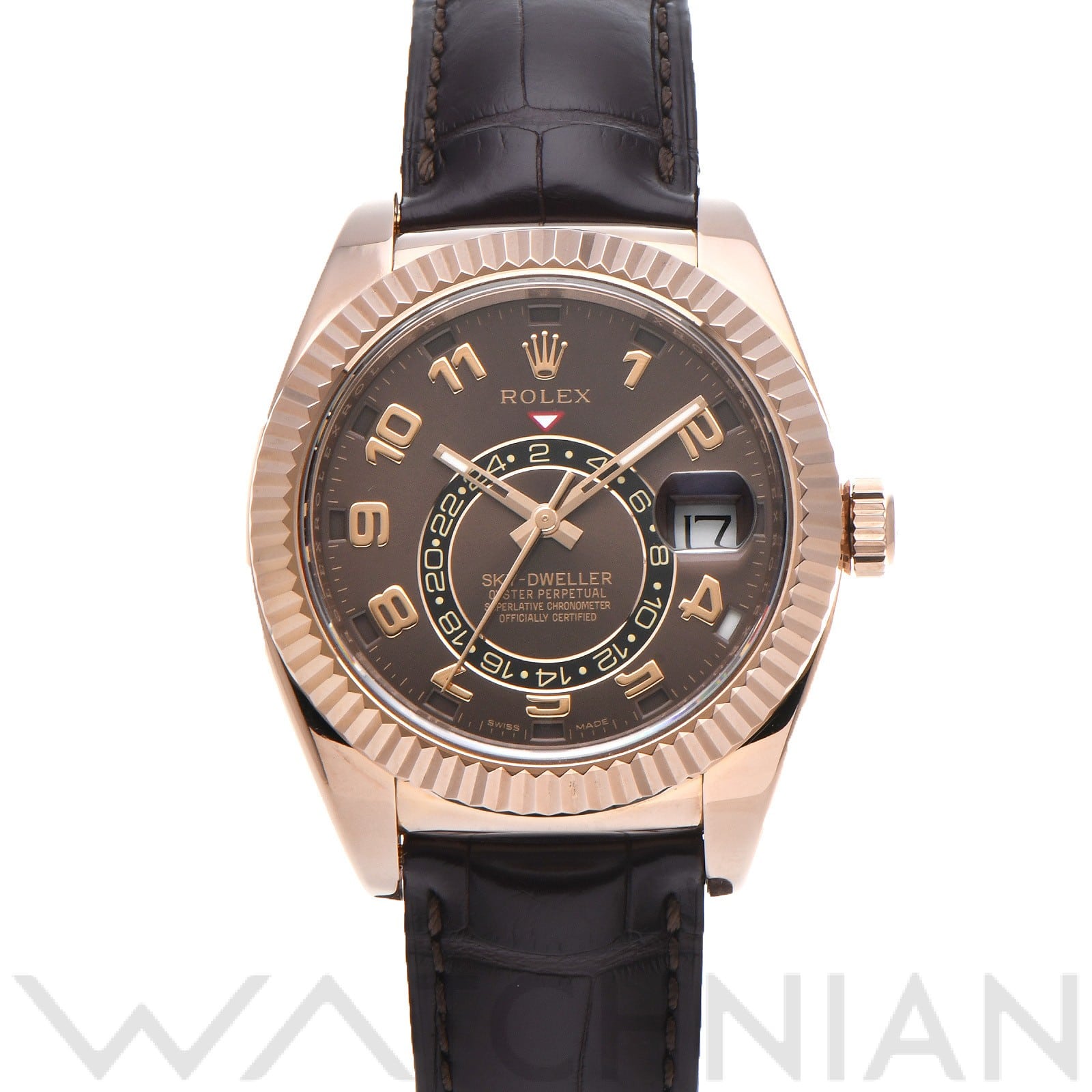 ロレックス / ROLEX スカイドゥエラー 326135 チョコレートブラウン メンズ 時計 【中古】【wristwatch】