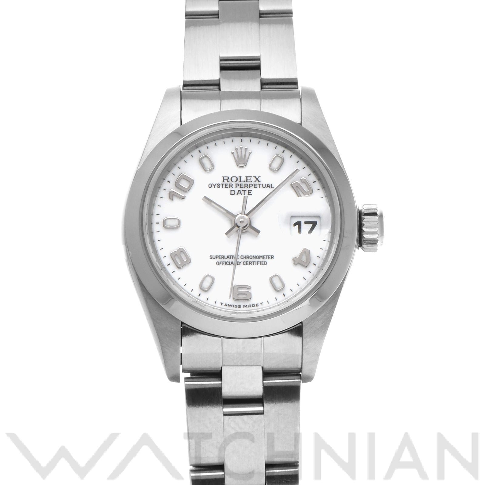 ロレックス / ROLEX オイスターパーペチュアル デイト 69160 ホワイト レディース 時計 【中古】【wristwatch】