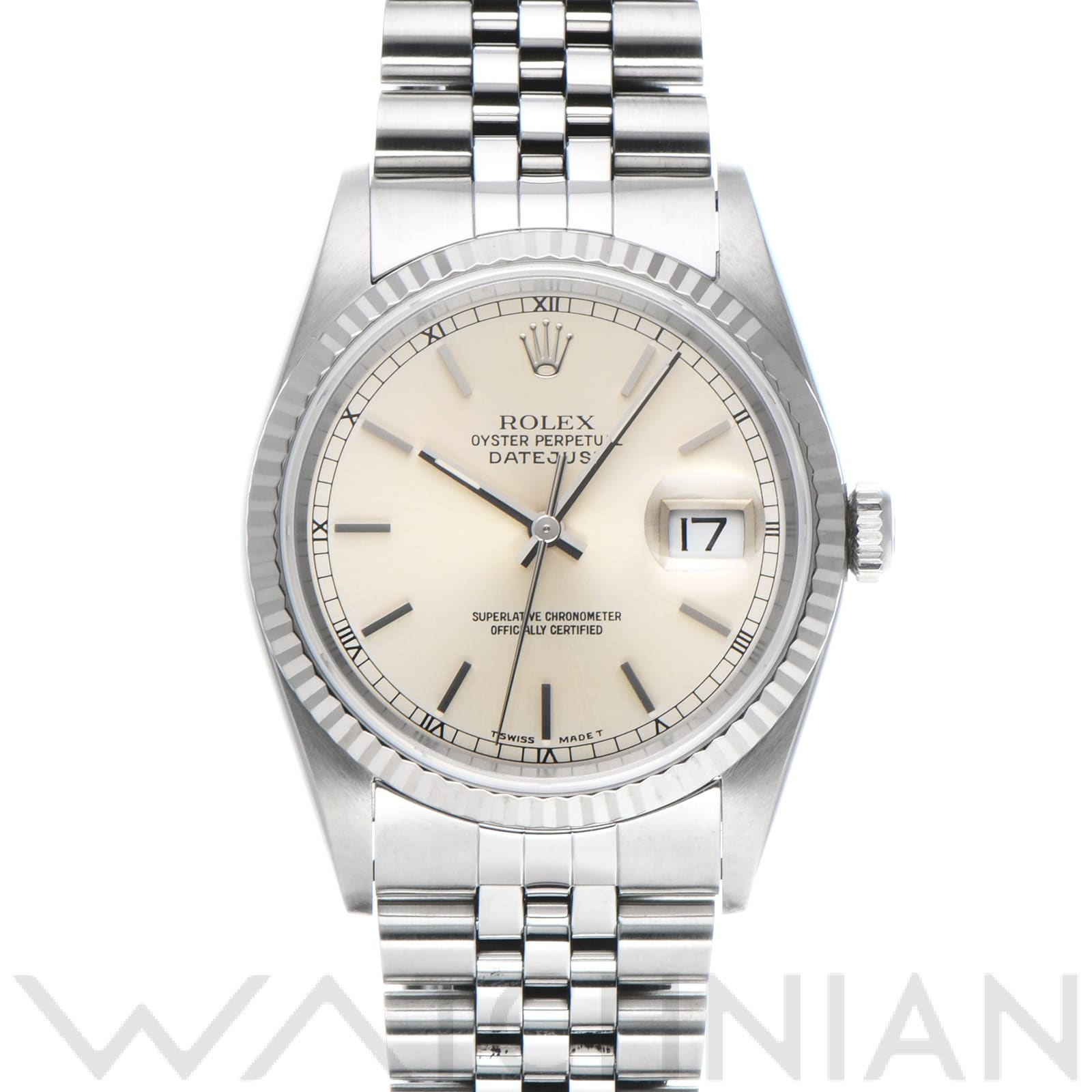 ロレックス デイトジャスト 16234 シルバー メンズ 時計 【中古】【wristwatch】