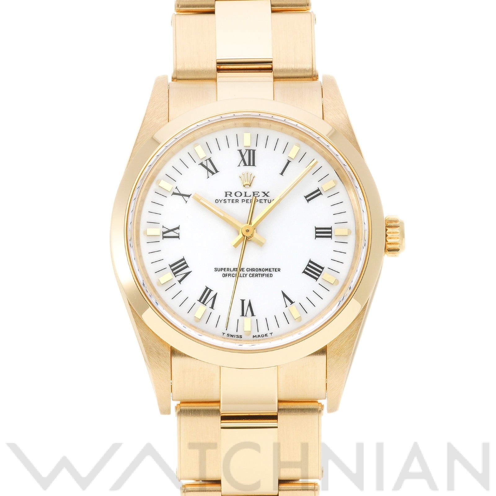 ロレックス / ROLEX オイスターパーペチュアル 14208 ホワイト メンズ 時計 【中古】【wristwatch】