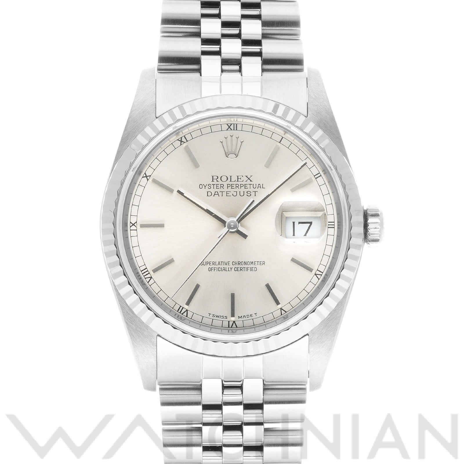 ロレックス デイトジャスト 16234 シルバー メンズ 時計 【中古】【wristwatch】