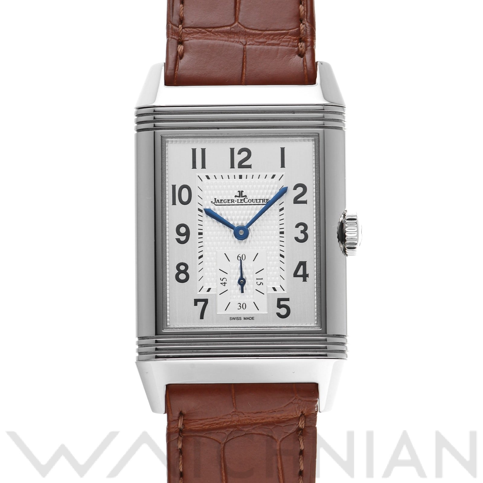 ジャガー ルクルト / Jaeger-LeCoultre レベルソ クラシック ラージ デュオ スモールセコンド Q3848420 シルバー/ブラック メンズ 時計 【中古】【wristwatch】