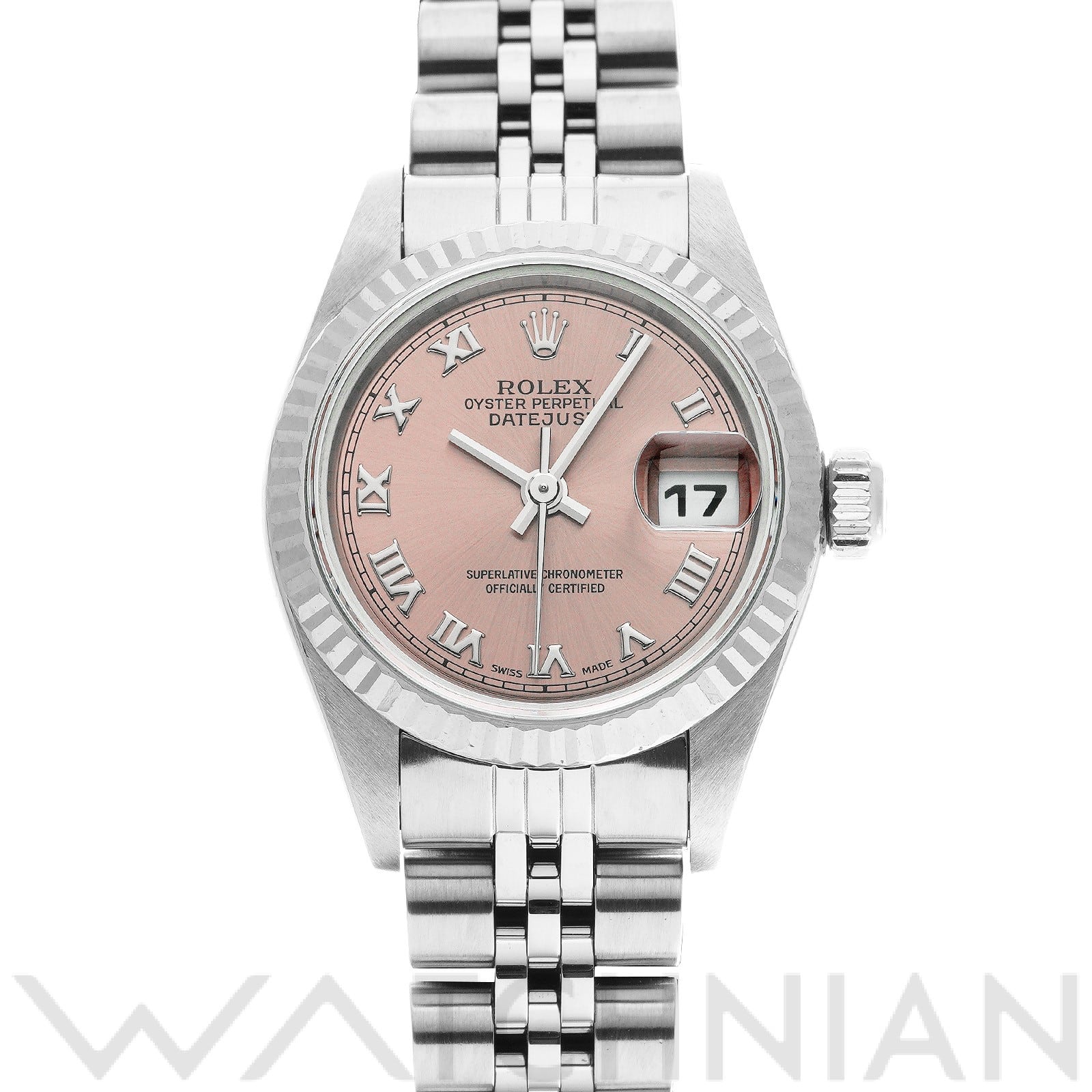 ロレックス デイトジャスト 69174 ピンク レディース 時計 【中古】【wristwatch】