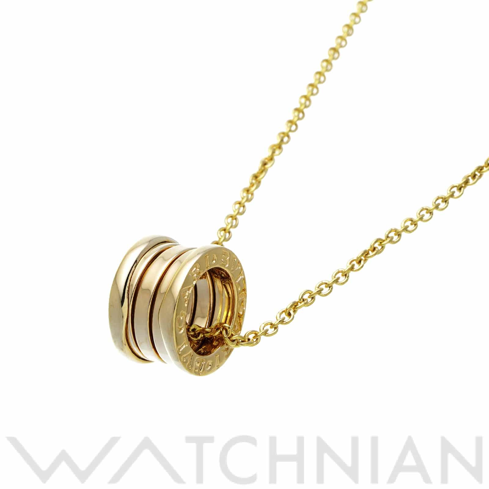 ブルガリ ビーゼロワン ペンダント ネックレス K18イエローゴールド YG レディース ジュエリー 【中古】【jewelry】