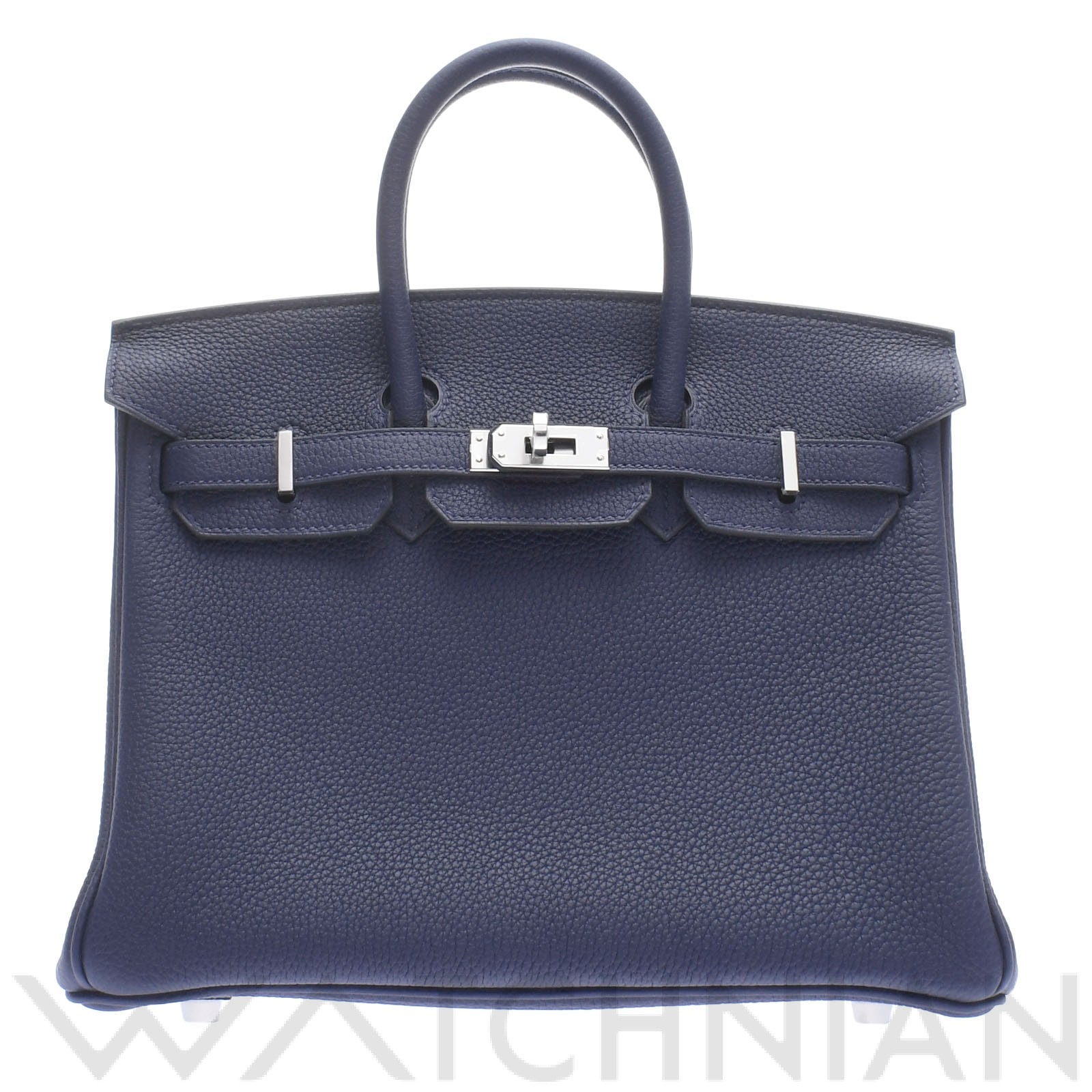 バーキン 25 ブルーサフィール/パラジウム金具 トゴ HERMES エルメス レディース 【新品】