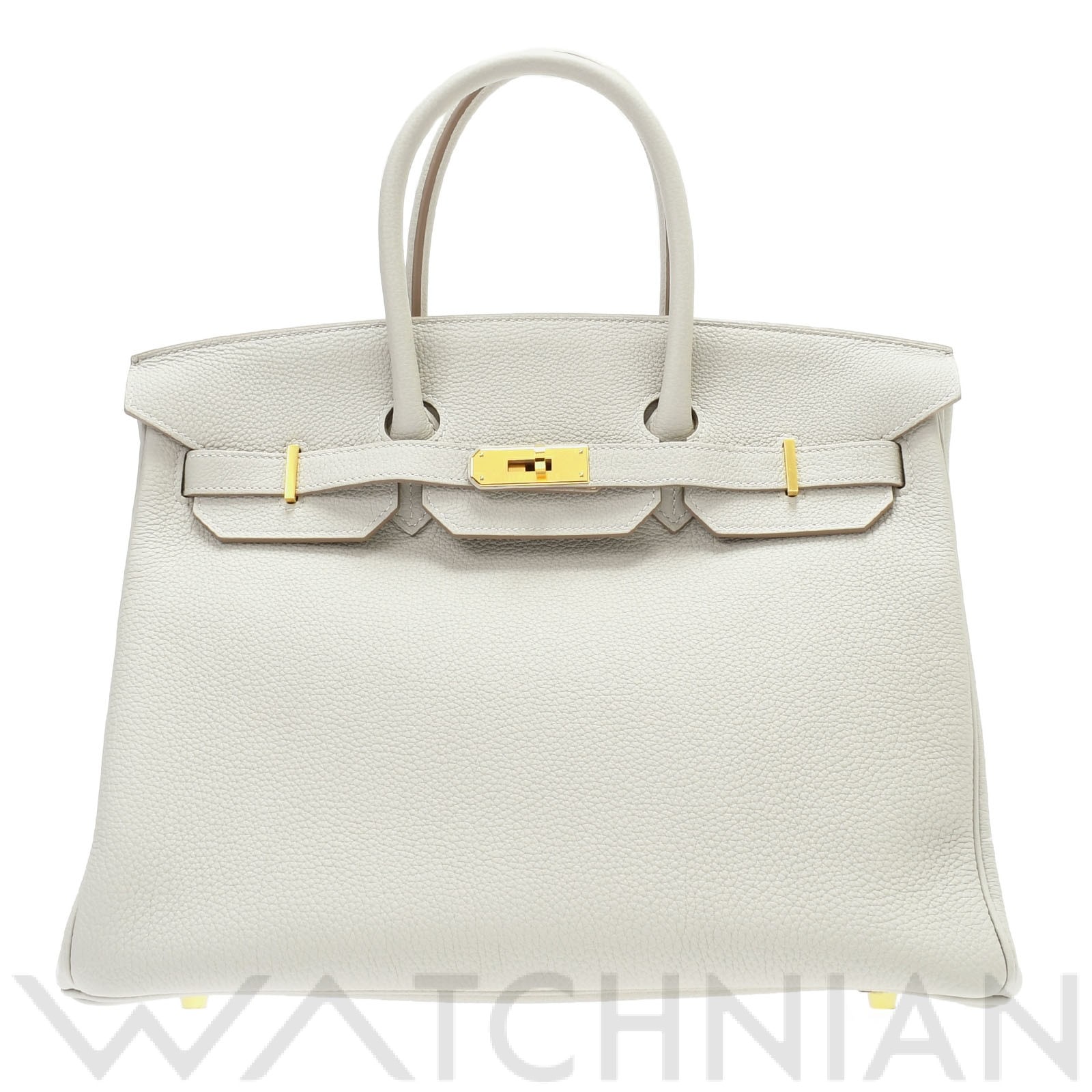 エルメス / HERMES バーキン35 グリスパール/ゴールド金具 トゴ ユニセックス バッグ 【未使用】【bag】