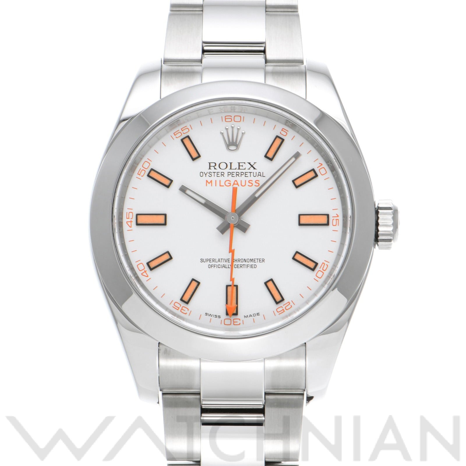 ロレックス / ROLEX ミルガウス 116400 ホワイト メンズ 時計 【中古】【wristwatch】