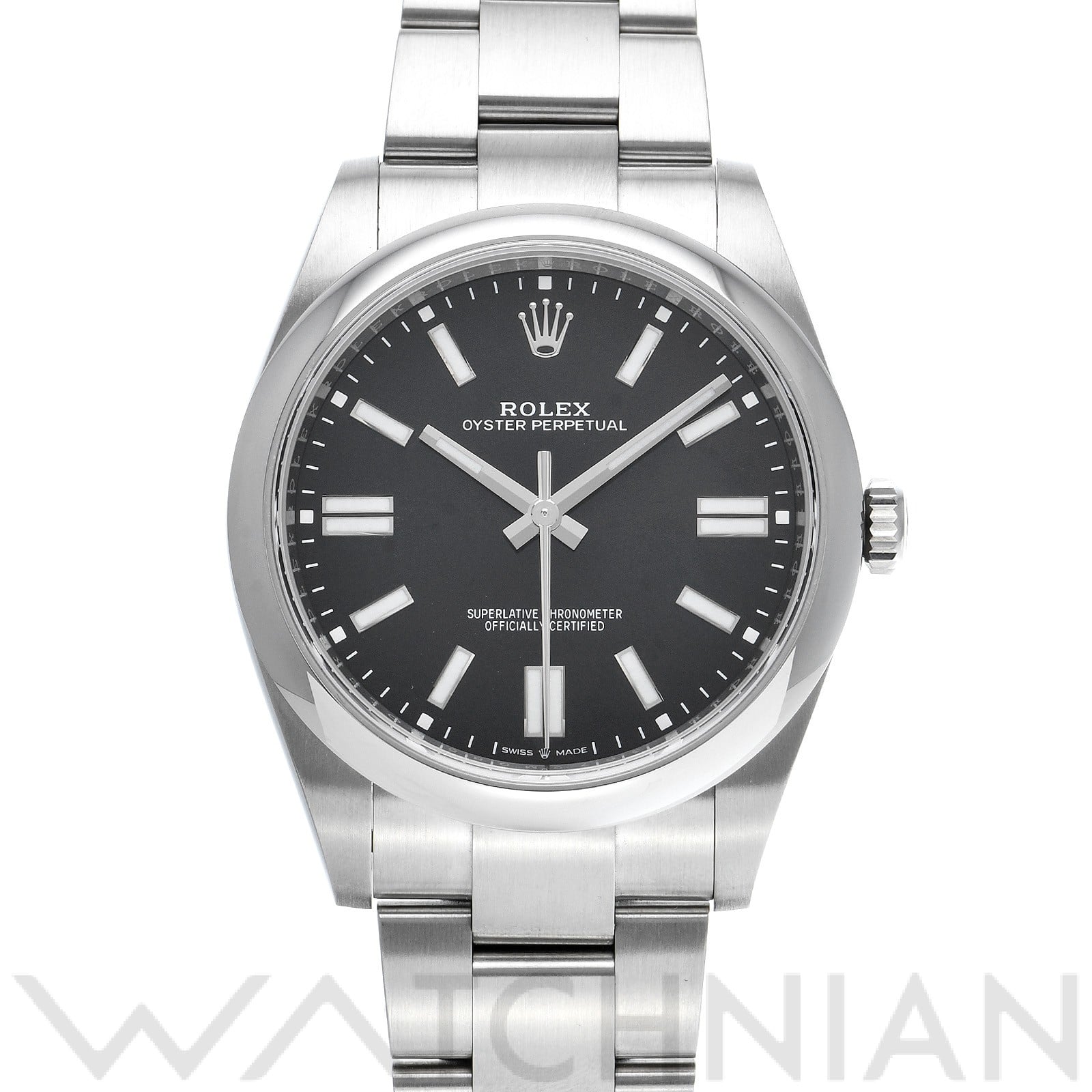 ロレックス オイスターパーペチュアル 41 124300 ブライトブラック メンズ 時計 【中古】【wristwatch】