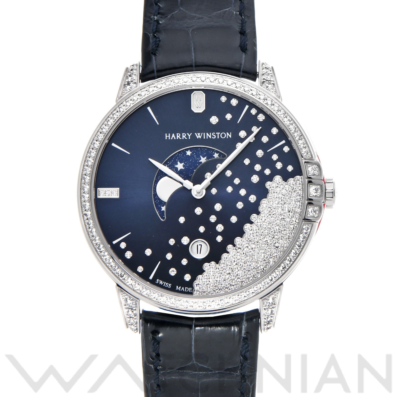 ミッドナイト ダイヤモンド ドロップ MIDQMP39WW004 ブルー/ダイヤモンド ハリー ウィンストン HARRY WINSTON レディース 【中古】