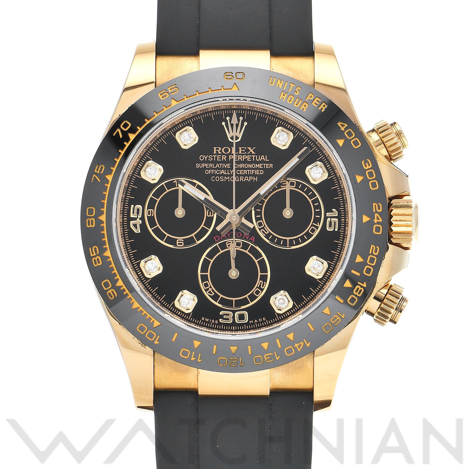 ロレックス コスモグラフ デイトナ 116518LNG ブラック/ダイヤモンド メンズ 時計 【中古】【wristwatch】