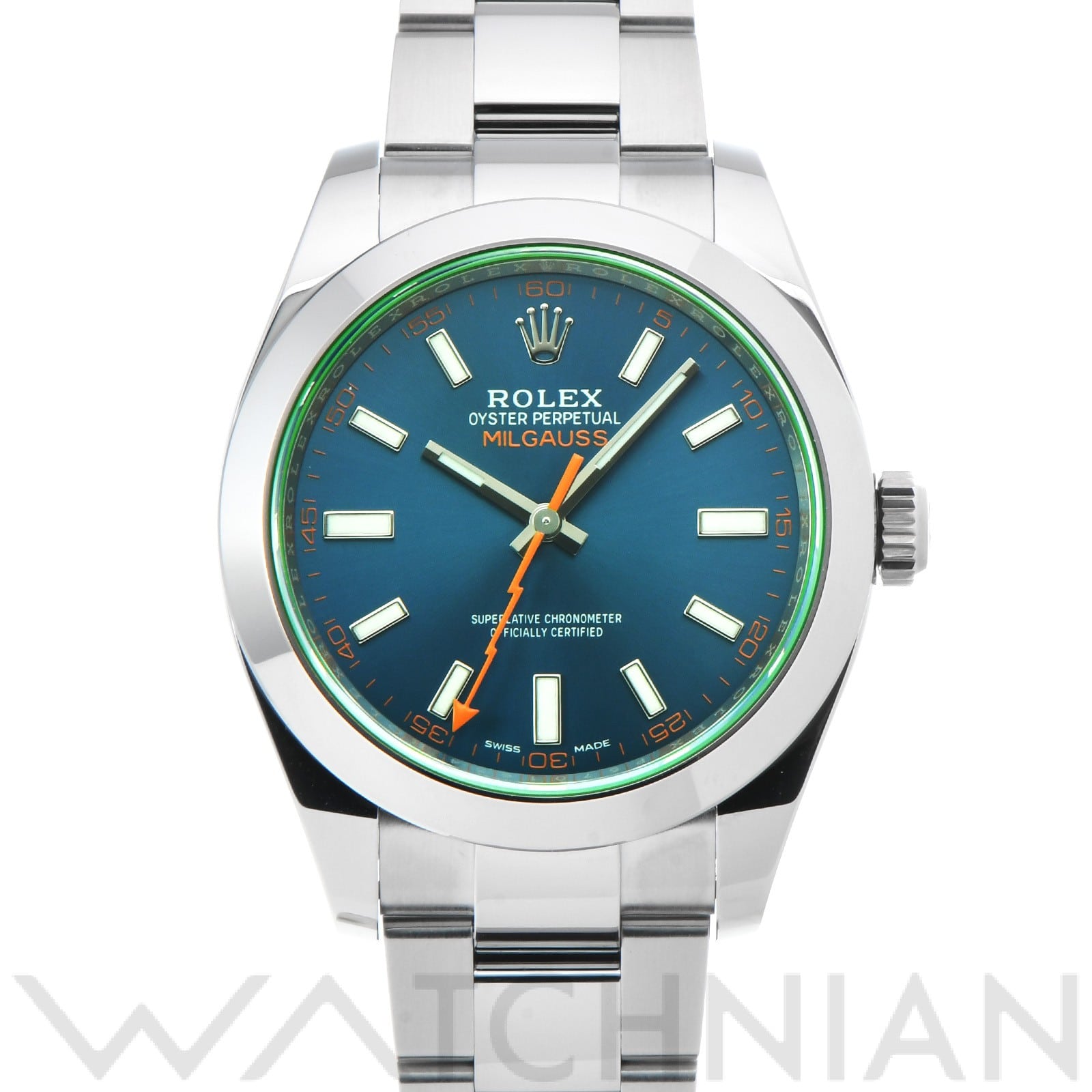 ロレックス / ROLEX ミルガウス 116400GV Zブルー メンズ 時計 【未使用】【wristwatch】