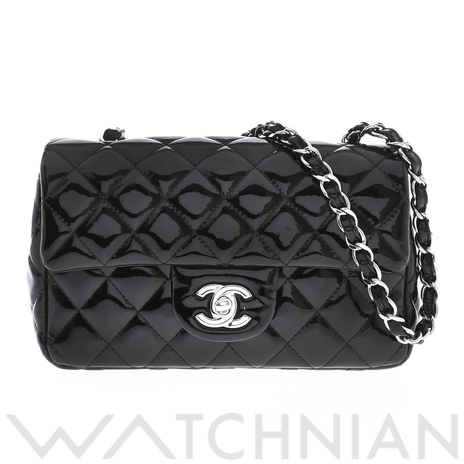 シャネル / CHANEL マトラッセ チェーンショルダー ブラック パテント レディース バッグ 【中古】【bag】