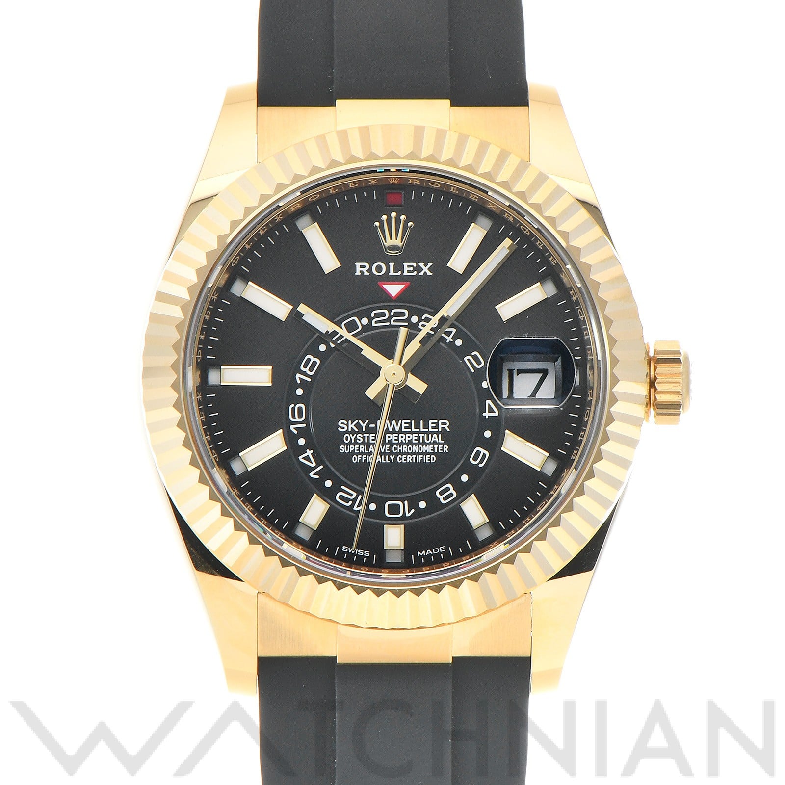 ロレックス / ROLEX スカイドゥエラー 326238 ブライトブラック メンズ 時計 【未使用】【wristwatch】