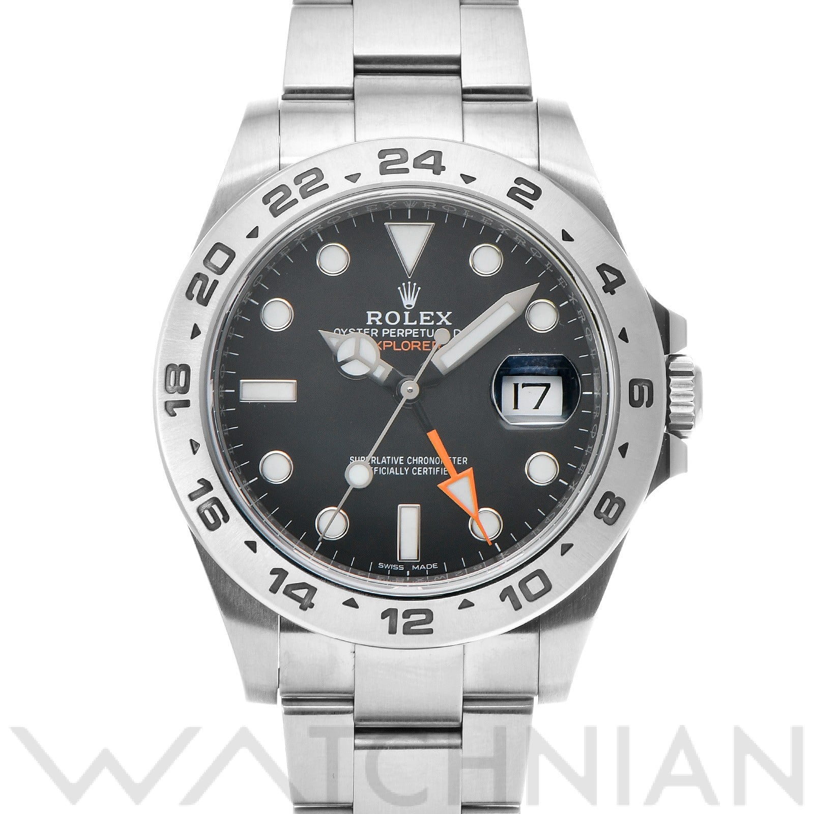 ロレックス エクスプローラーII 216570 ブラック メンズ 時計 【中古】【wristwatch】