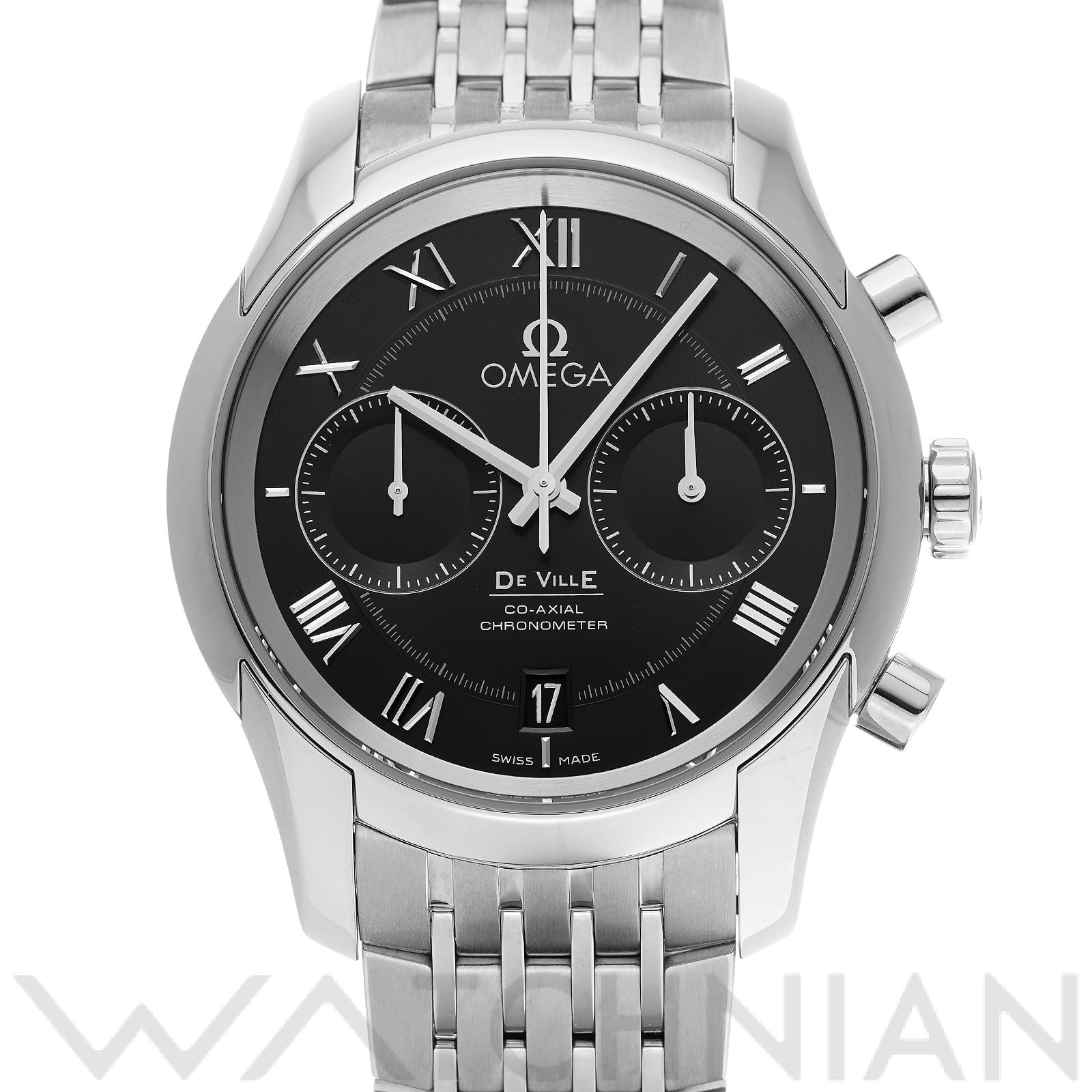 オメガ / OMEGA デ・ヴィル アワービジョン コーアクシャル クロノグラフ 431.10.42.51.01.001 ブラック メンズ 時計 【中古】【wristwatch】