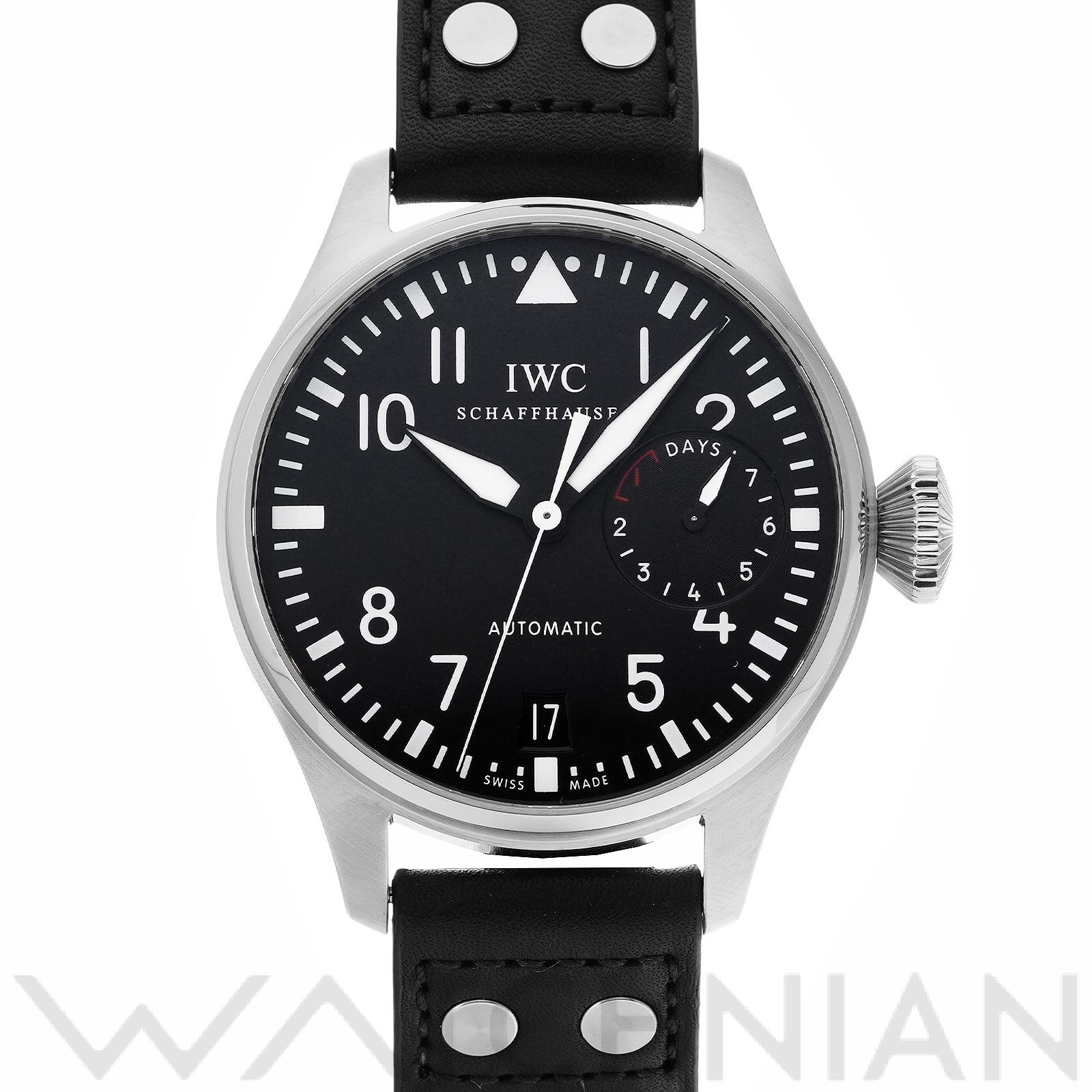 ビッグパイロットウォッチ IW500901 ブラック インターナショナルウォッチカンパニー IWC メンズ 【中古】