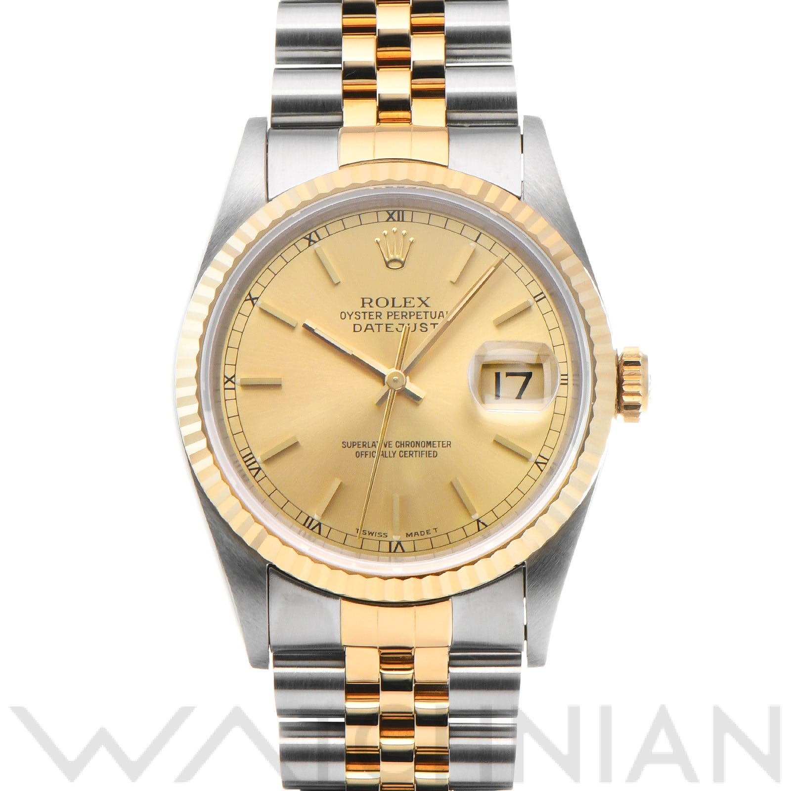 ロレックス デイトジャスト 16233 シャンパン メンズ 時計 【中古】【wristwatch】