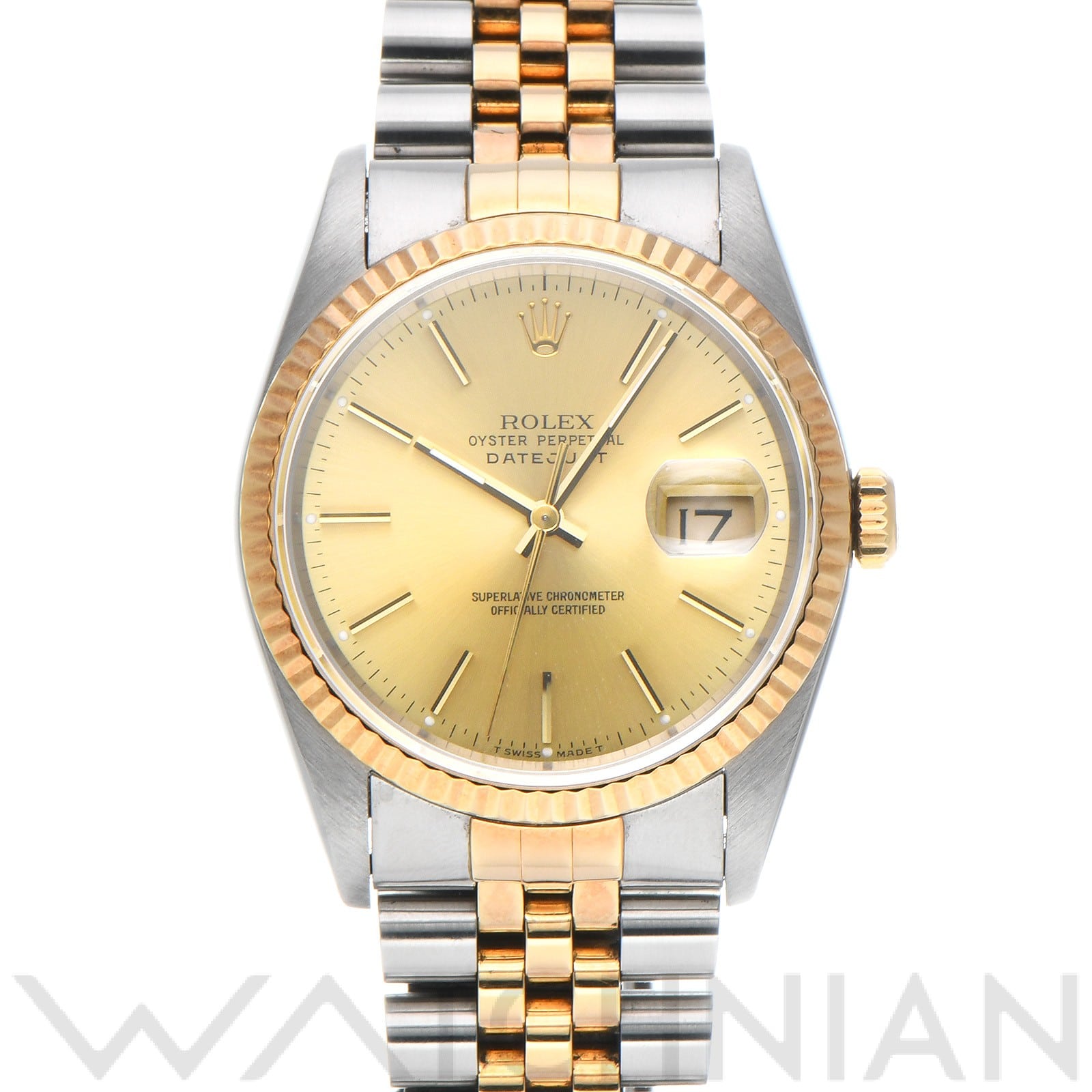 ロレックス デイトジャスト 16233 シャンパン メンズ 時計 【中古】【wristwatch】