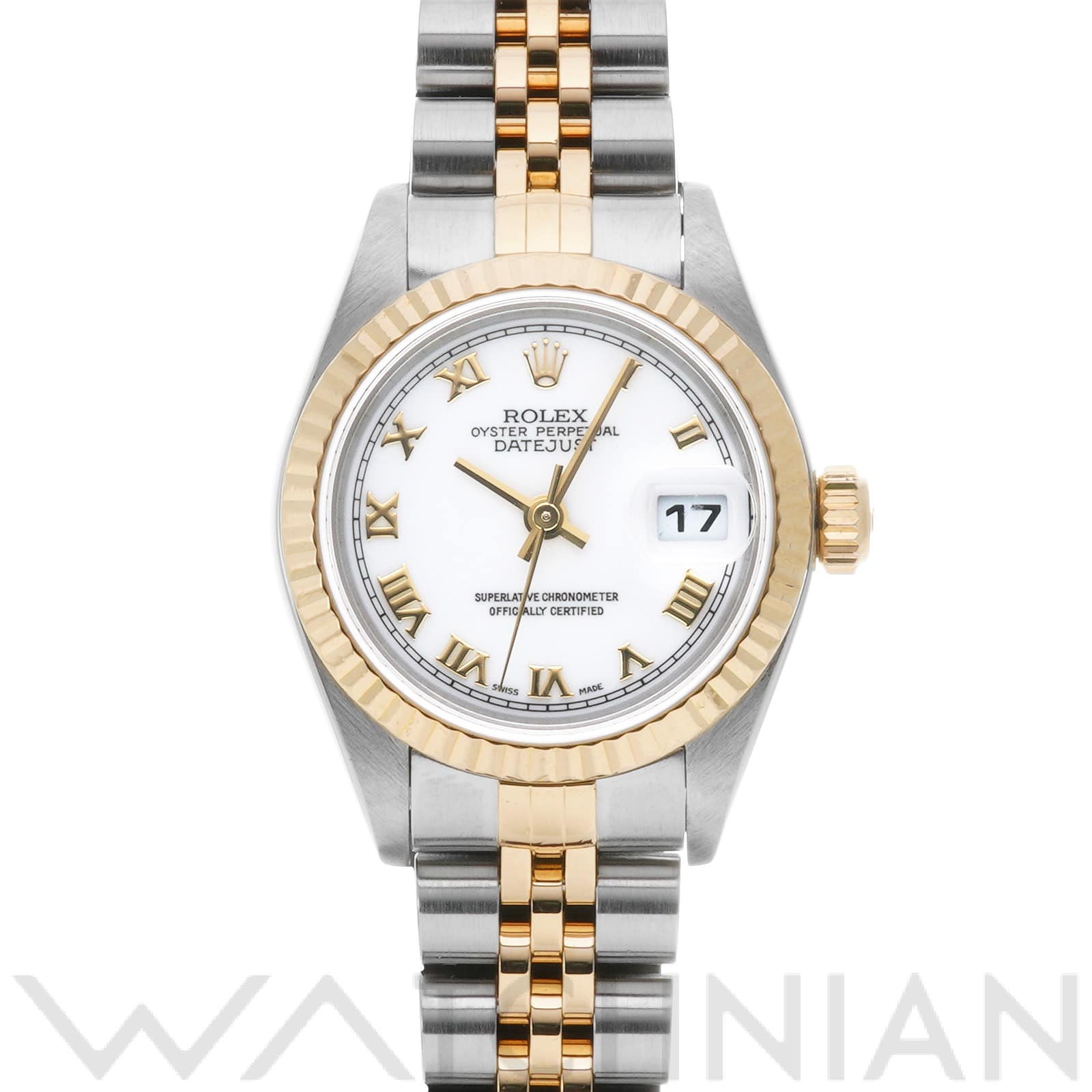 ロレックス デイトジャスト 79173 ホワイト レディース 時計 【中古】【wristwatch】