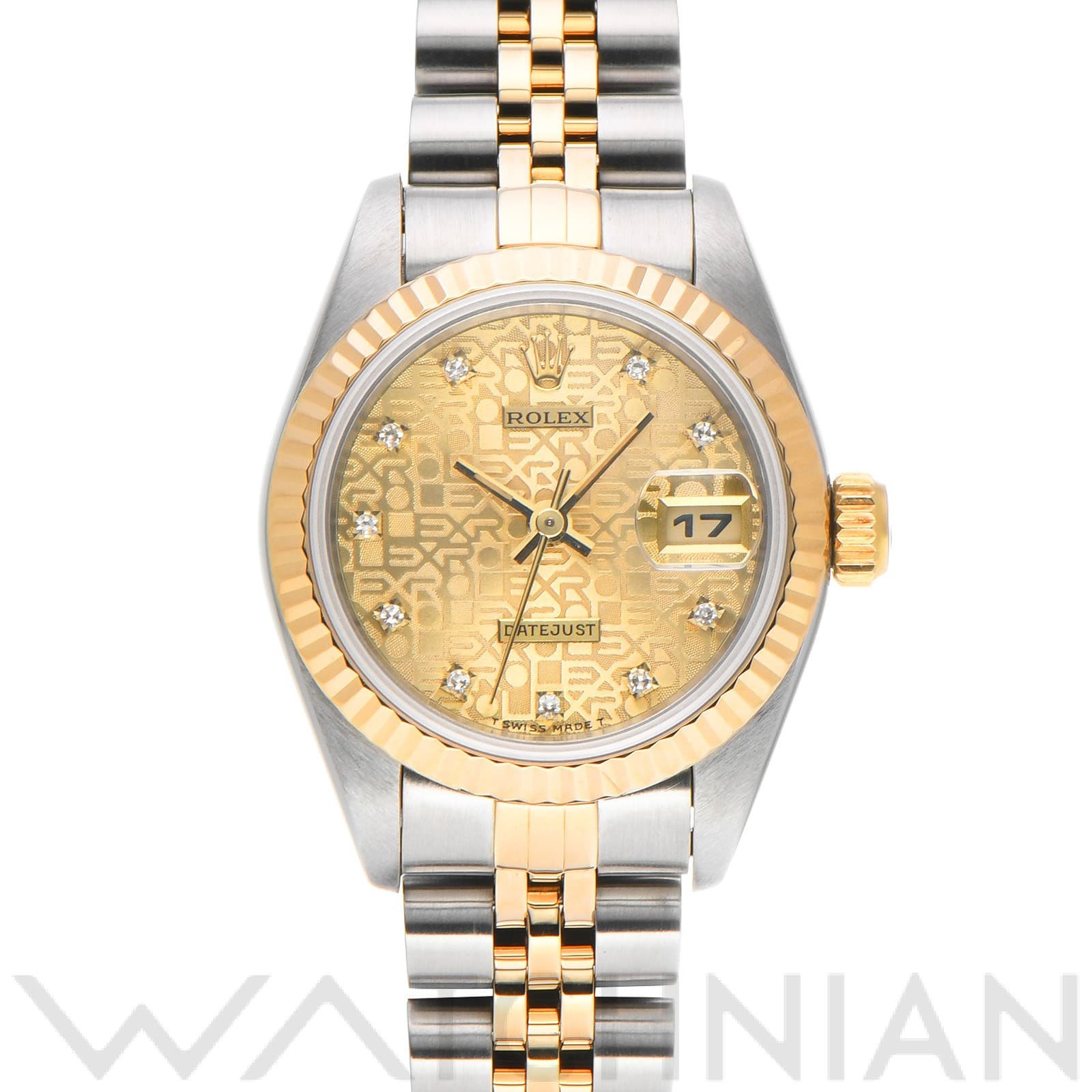 ロレックス デイトジャスト 26 69173G シャンパンコンピュータ/ダイヤモンド レディース 時計 【中古】【wristwatch】