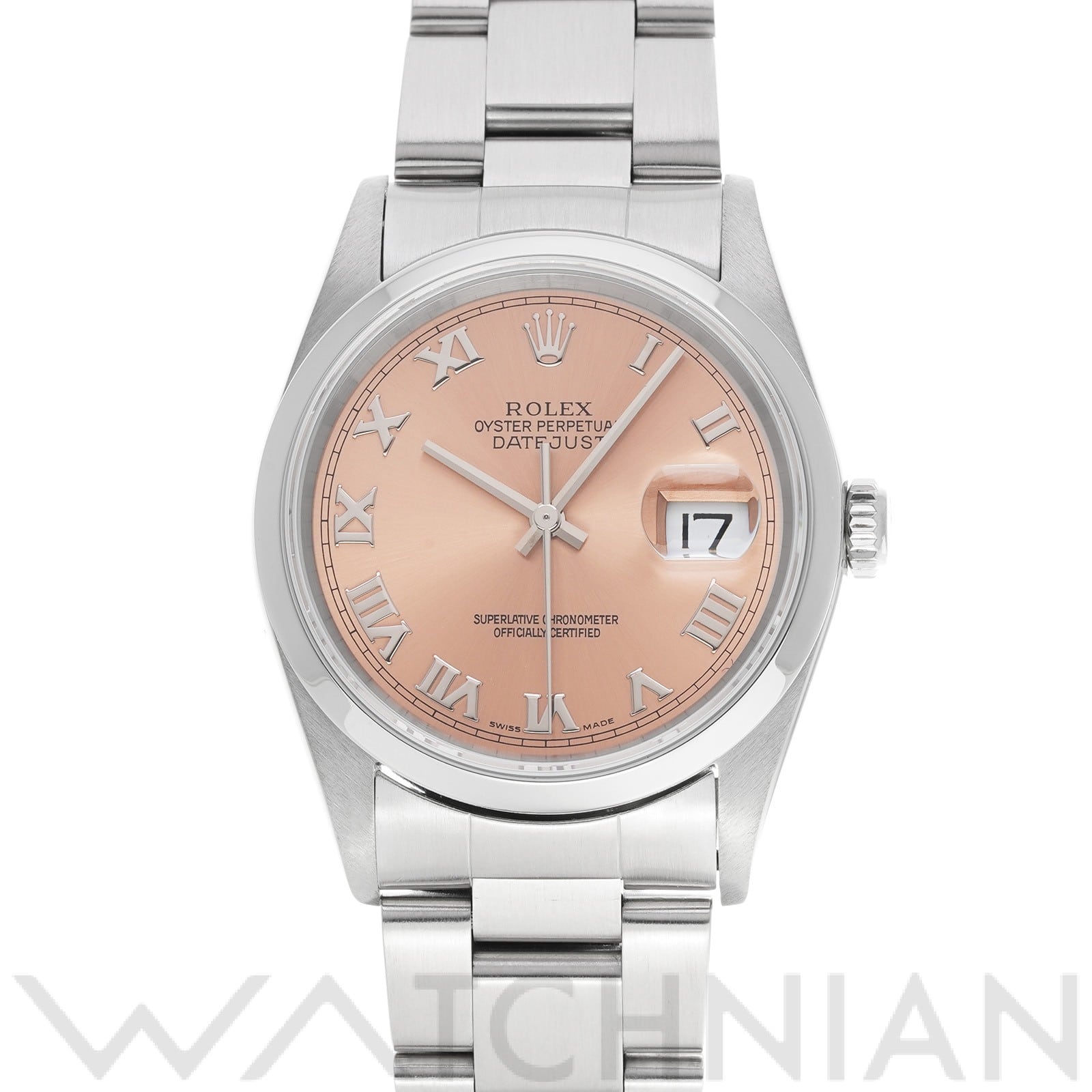 ロレックス デイトジャスト 16200 ピンク メンズ 時計 【中古】【wristwatch】