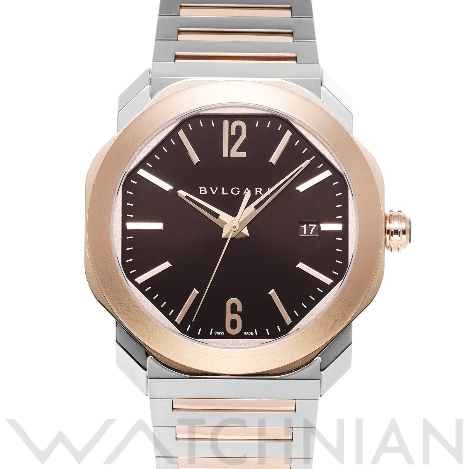 ブルガリ / BVLGARI オクト ローマ OC41BSPGD ブラック メンズ 時計 【中古】【wristwatch】