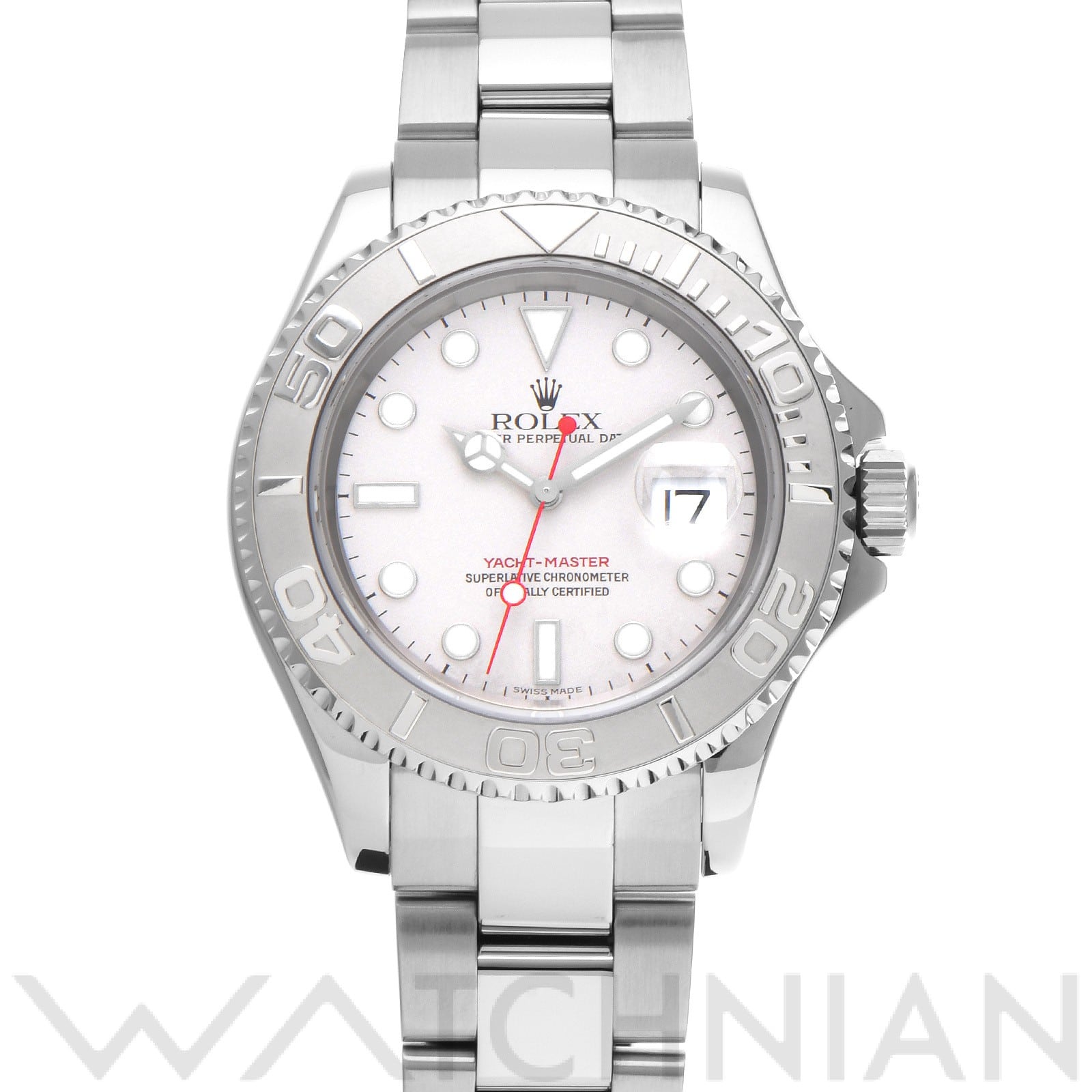 ヨットマスター ロレジウム 16622 K番(2002年頃製造) グレー ロレックス ROLEX メンズ 【中古】