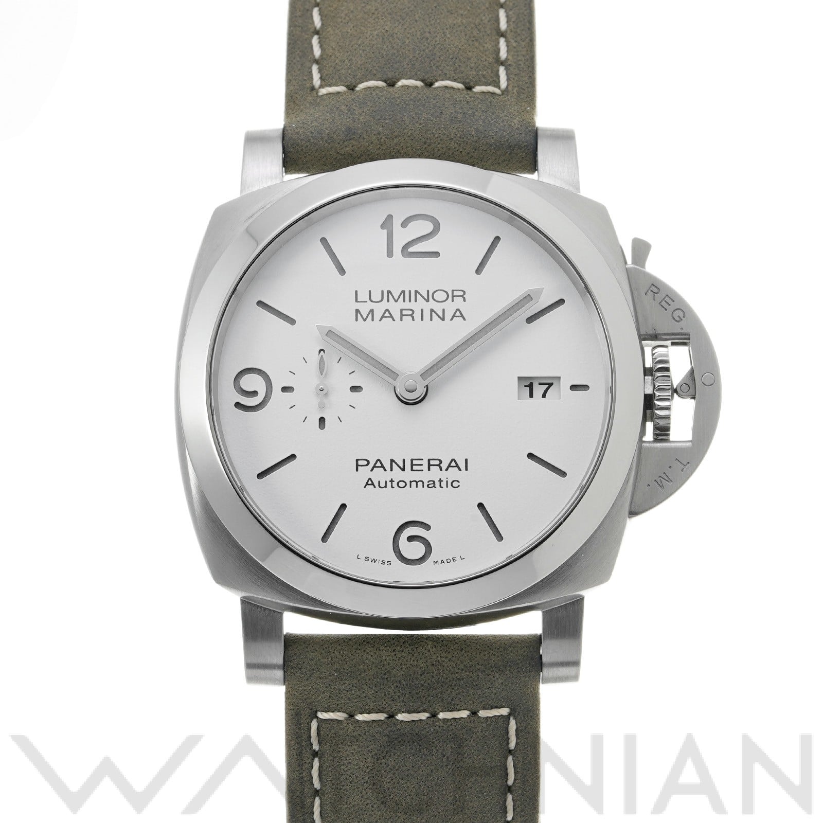 ルミノールマリーナ 1950 3デイズ PAM01314 X番(2021年製造) ホワイト パネライ OFFICINE PANERAI メンズ 【中古】